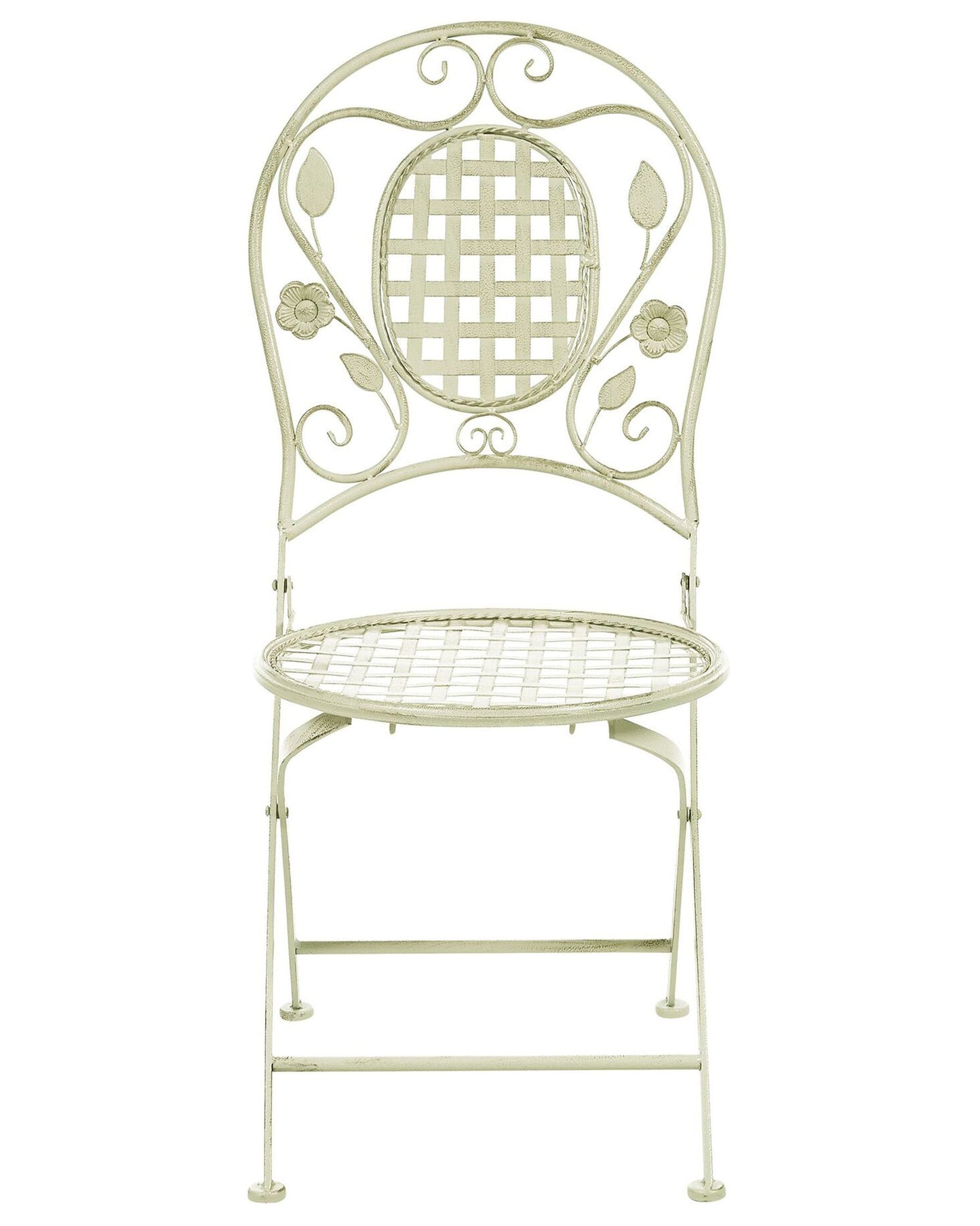 Set of 2 Garden Chairs BIVIO Folding Metal Light Green
