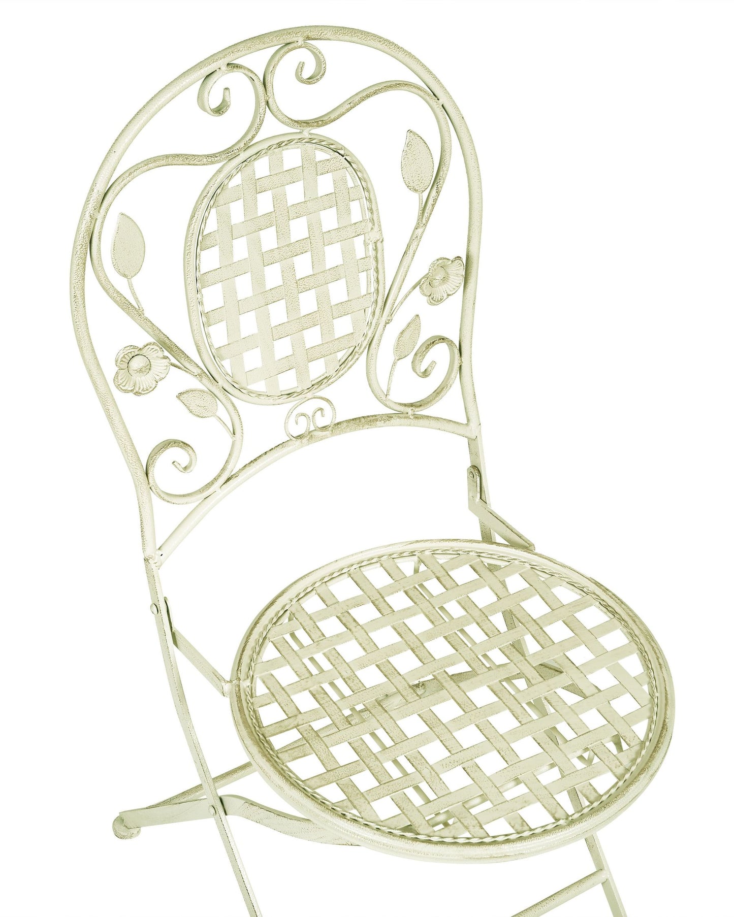 Set of 2 Garden Chairs BIVIO Folding Metal Light Green