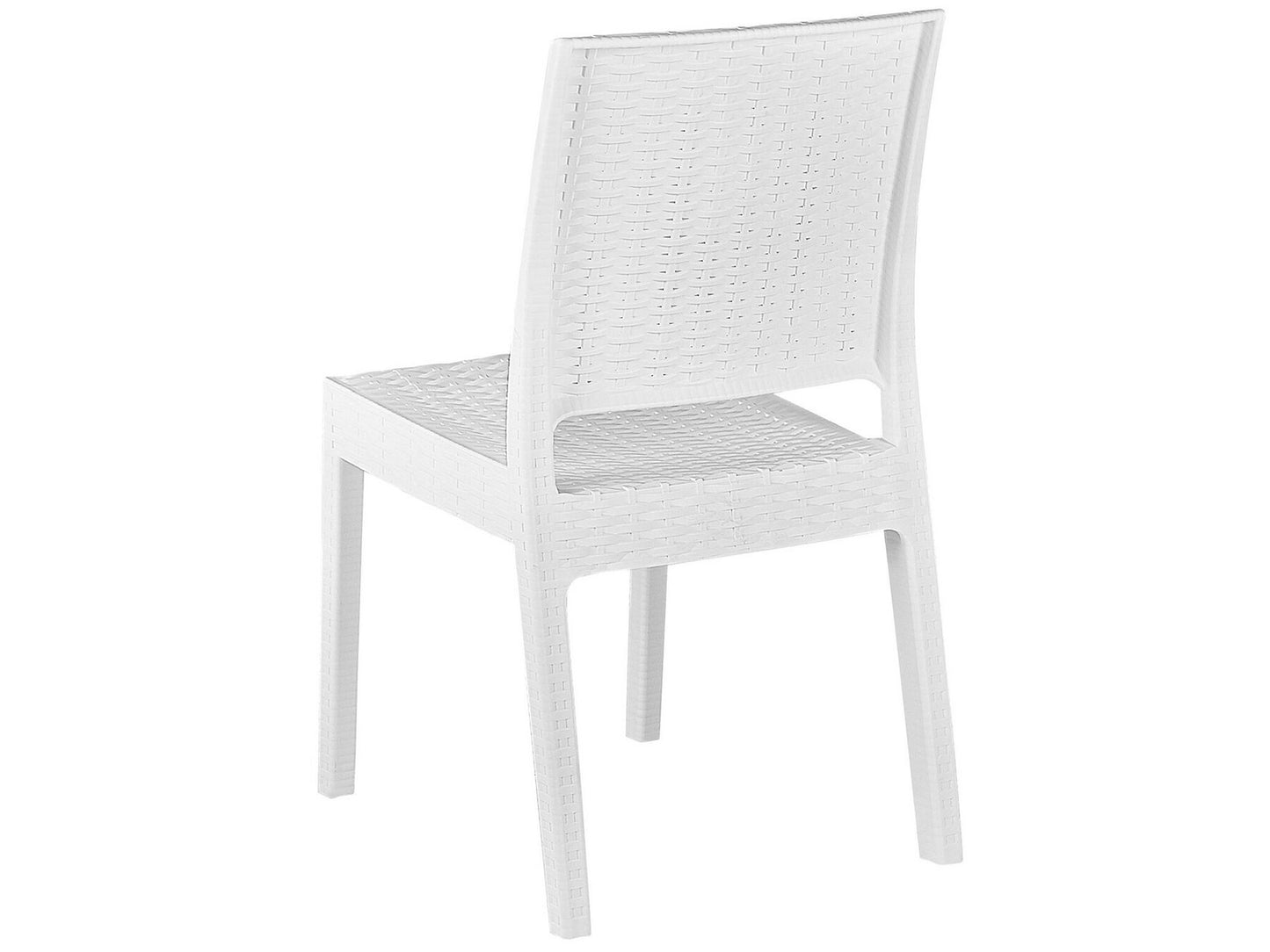 Garden Dining Set 4 Seater FOSSANO White