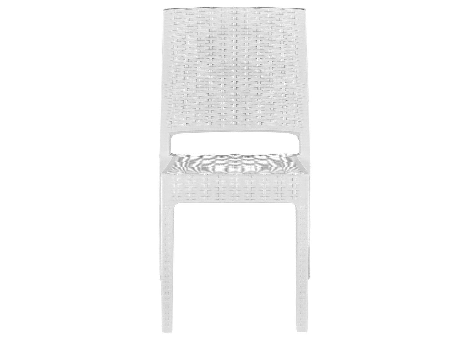 Garden Dining Set 6 Seater FOSSANO White