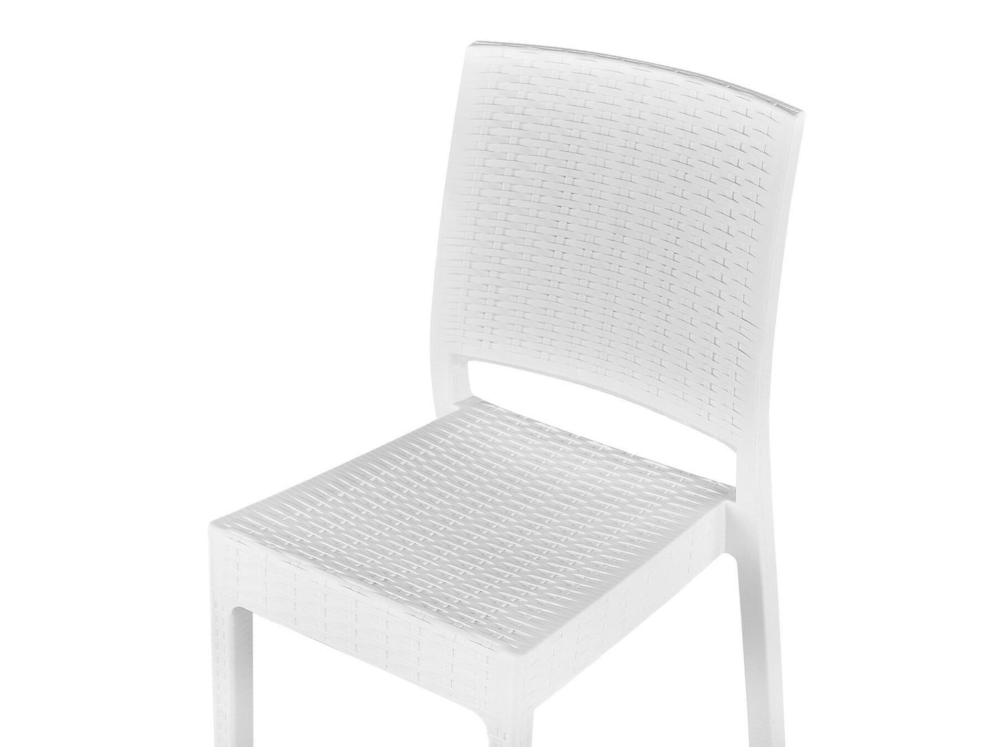 Garden Dining Set 6 Seater FOSSANO White