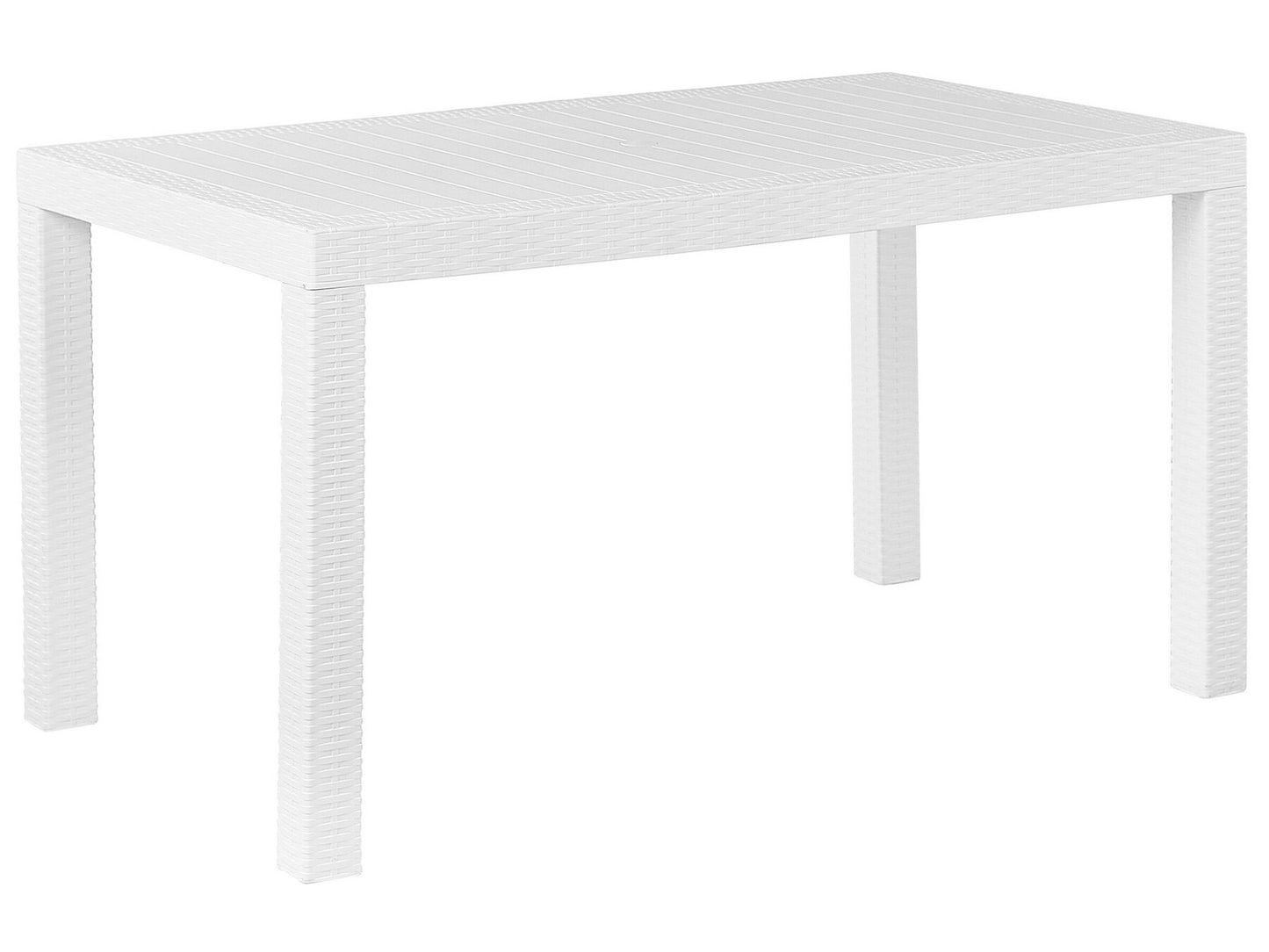 Garden Dining Set 6 Seater FOSSANO White