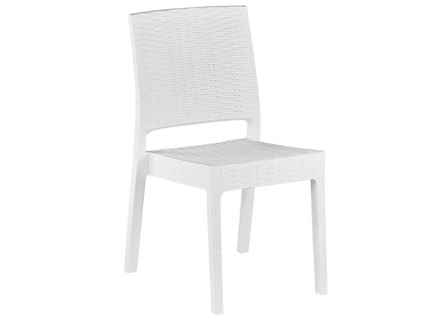Garden Dining Set 4 Seater FOSSANO White