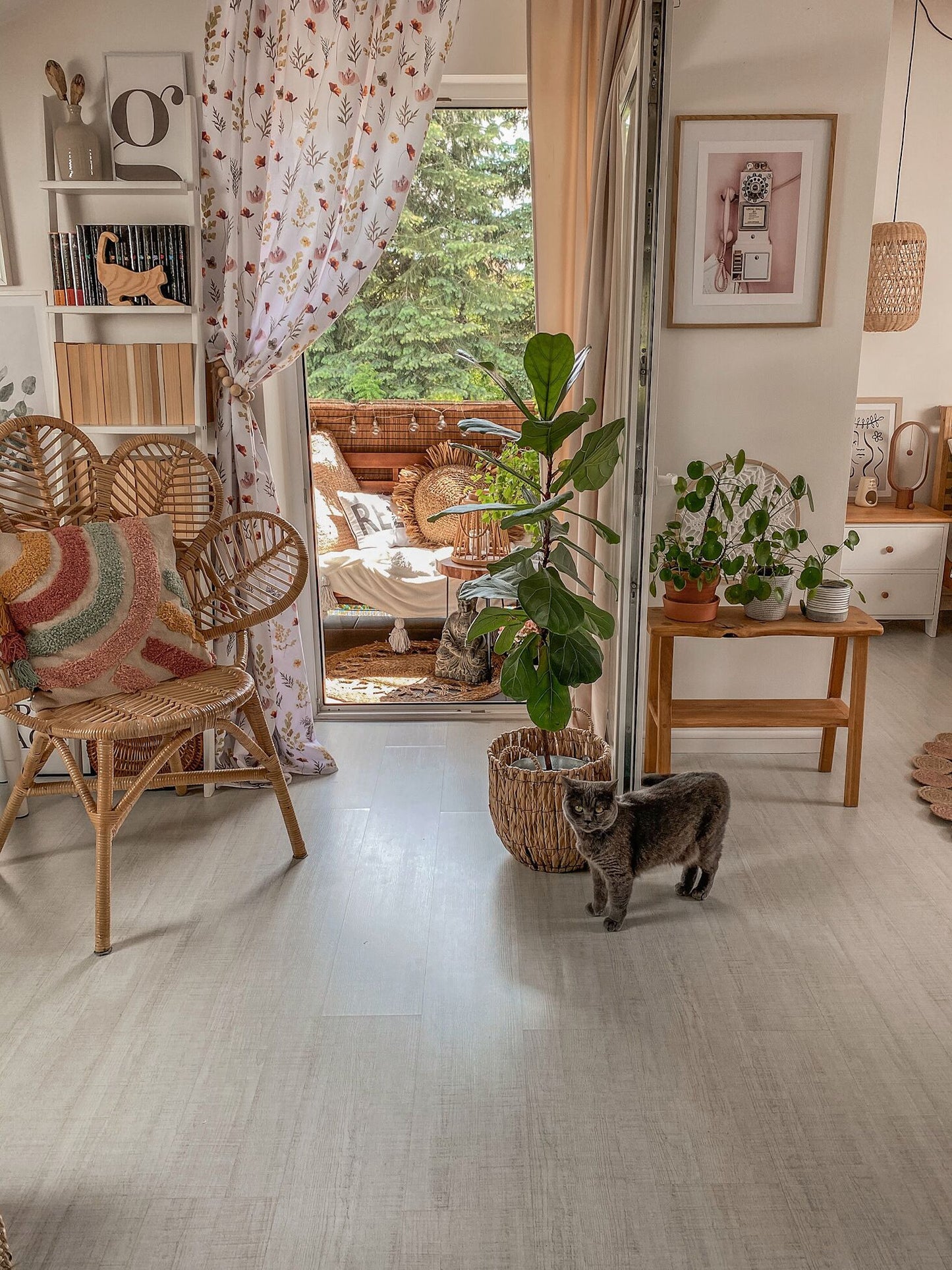Peacock Chair FLORENTINE Rattan Natural