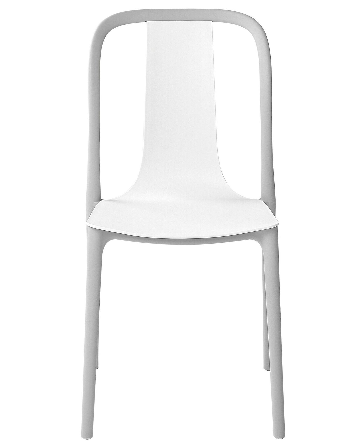 Set of 4 Garden Chairs SPEZIA White