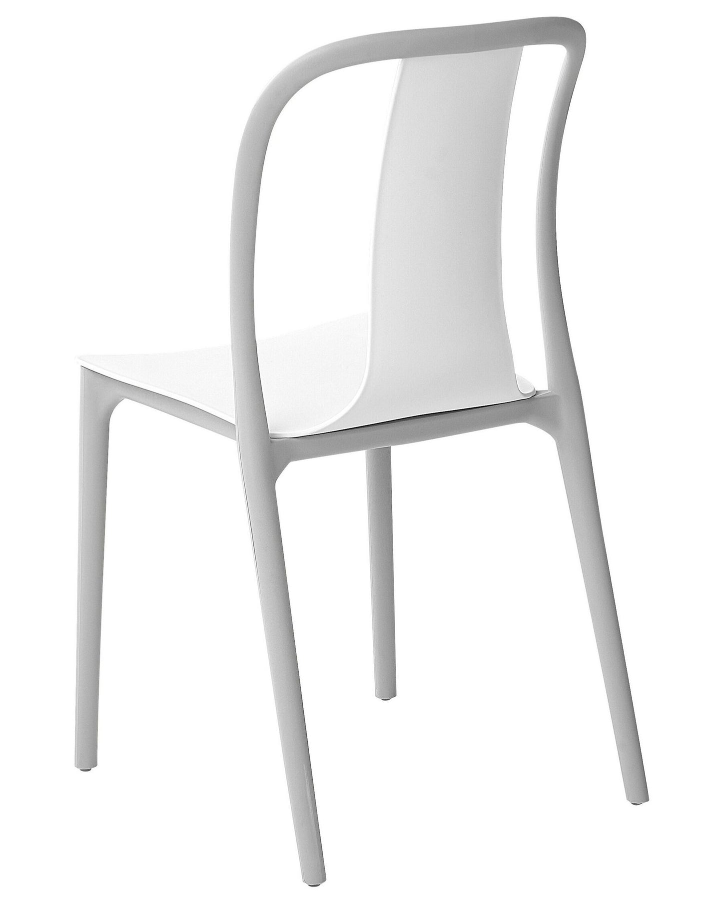 Set of 4 Garden Chairs SPEZIA White