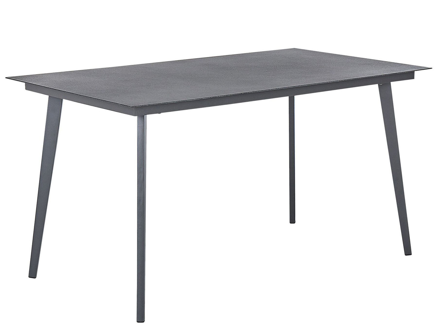 Garden Dining Set 4 Seater MILETO with Cushions Metal Grey