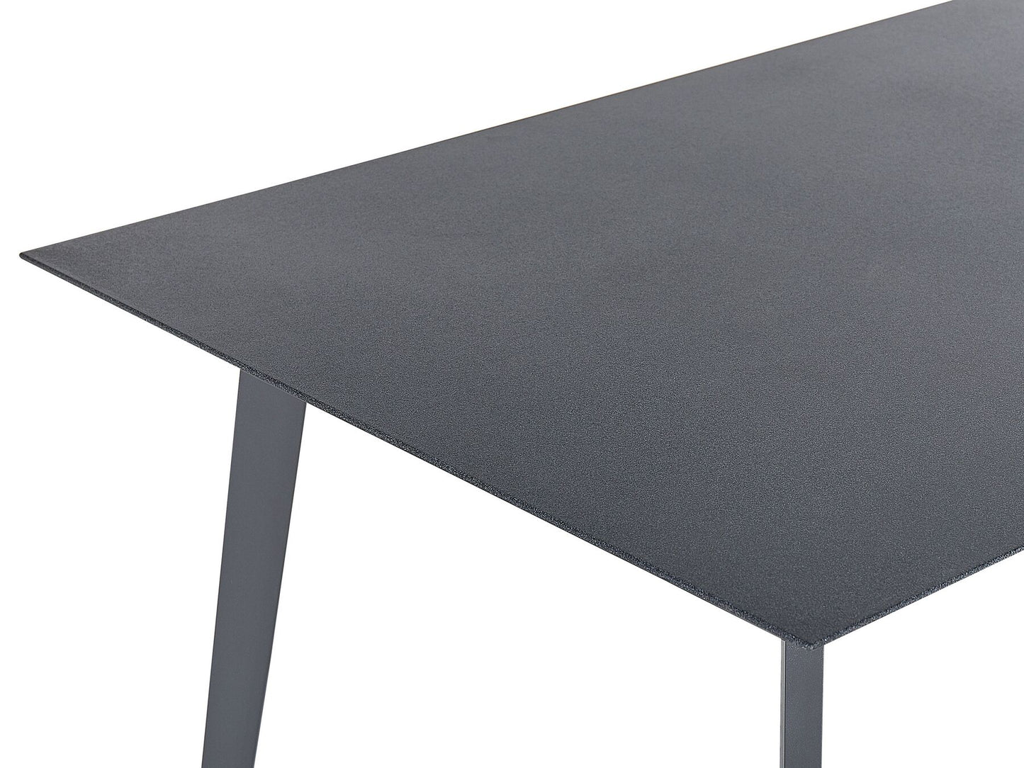 Garden Dining Set 4 Seater MILETO with Cushions Metal Grey