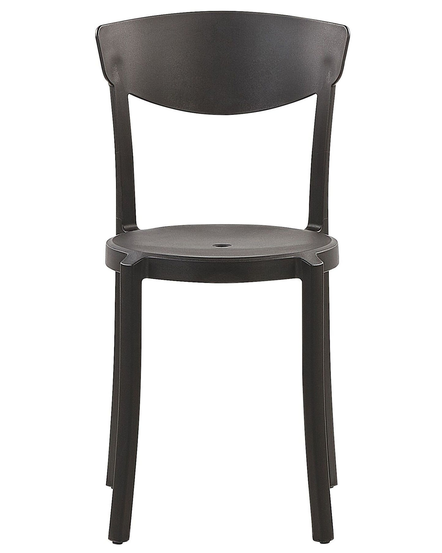 Set of 4 Garden Chairs VIESTE Black