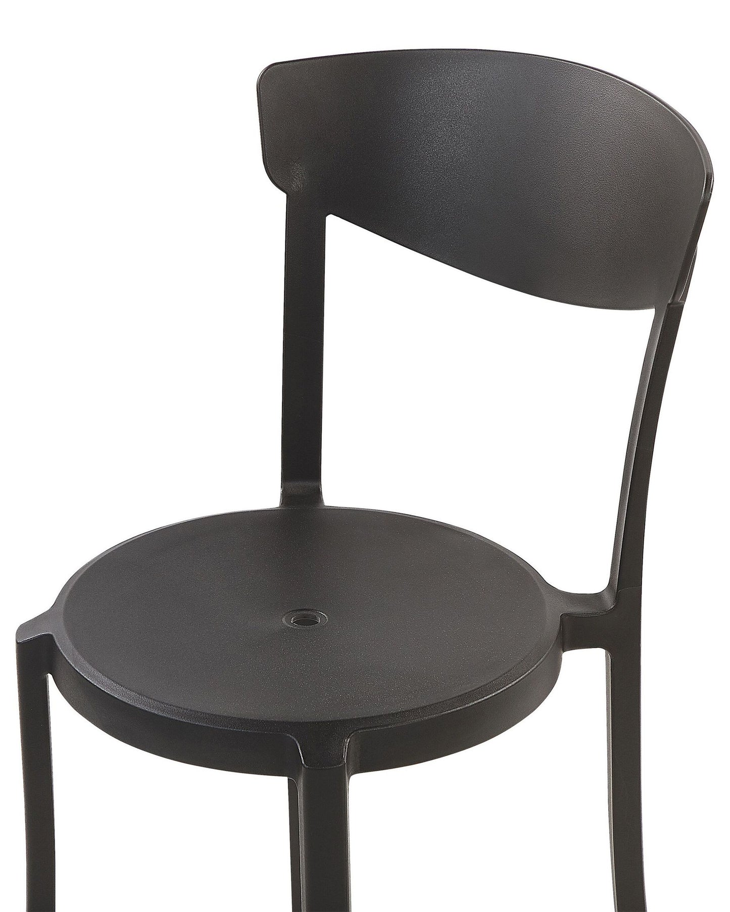 Set of 4 Garden Chairs VIESTE Black