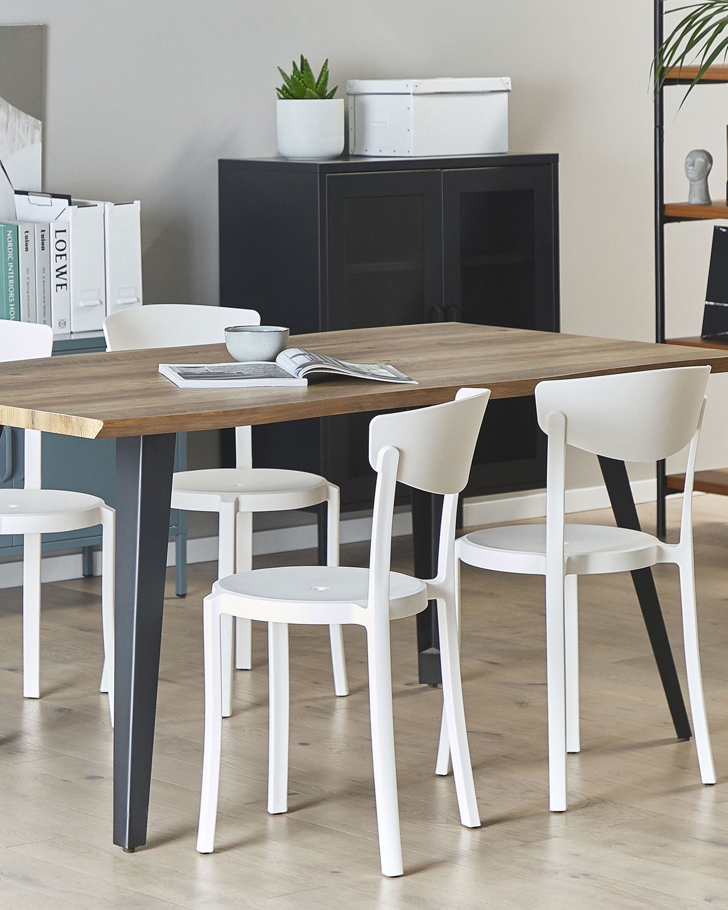 Set of 4 Garden Chairs VIESTE White