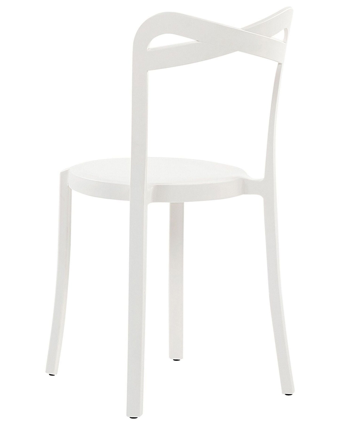 Set of 4 Garden Chairs CAMOGLI White
