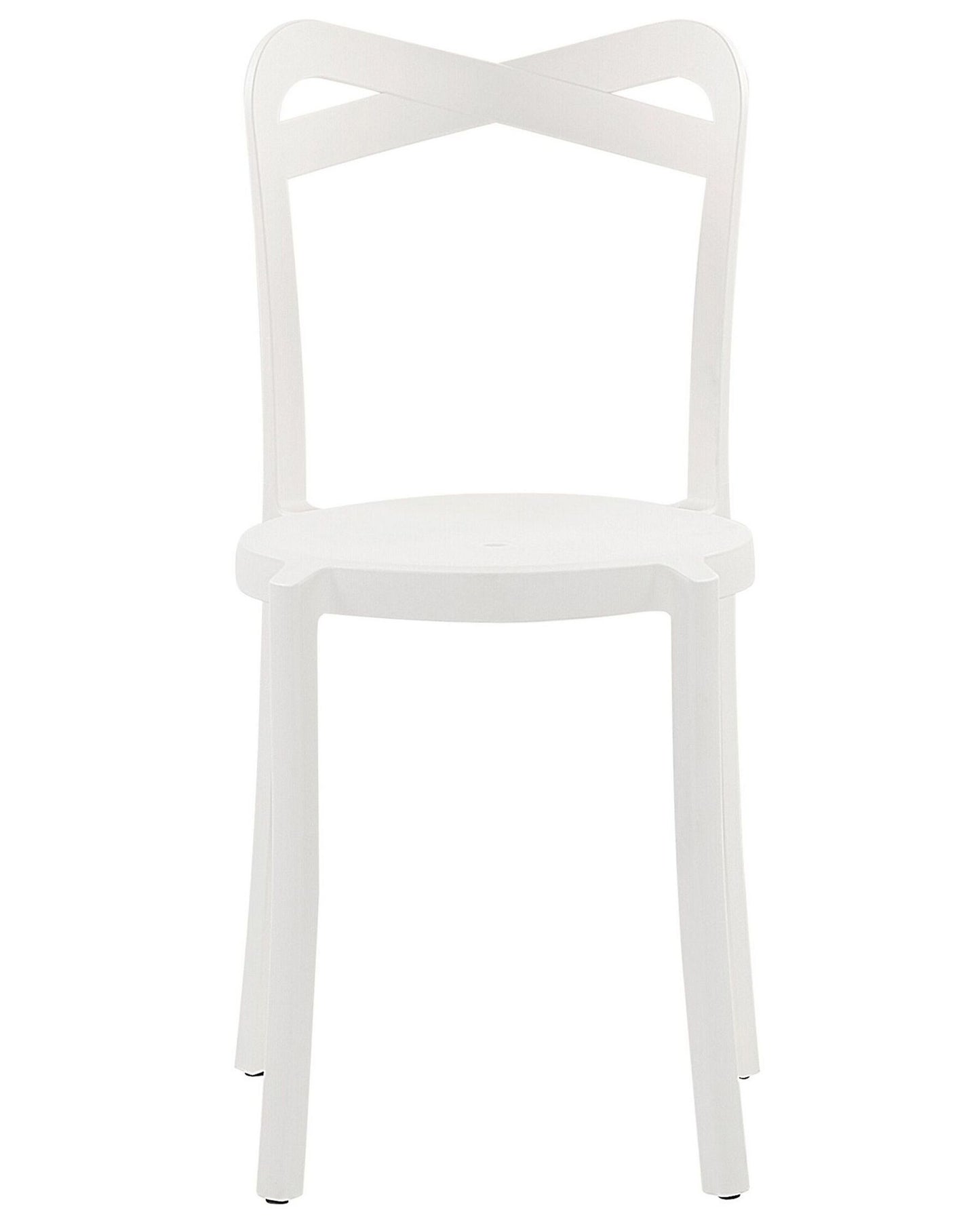 Set of 4 Garden Chairs CAMOGLI White