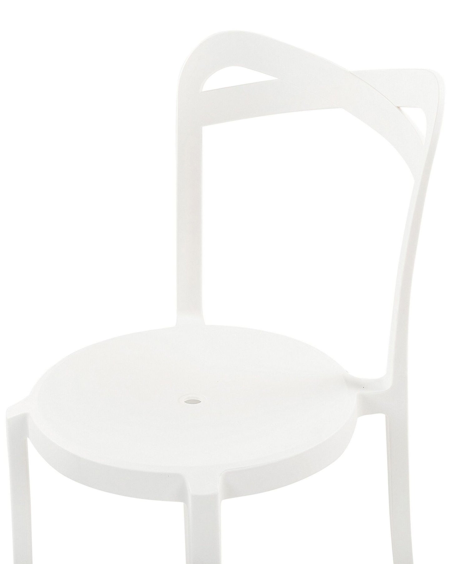 Set of 4 Garden Chairs CAMOGLI White