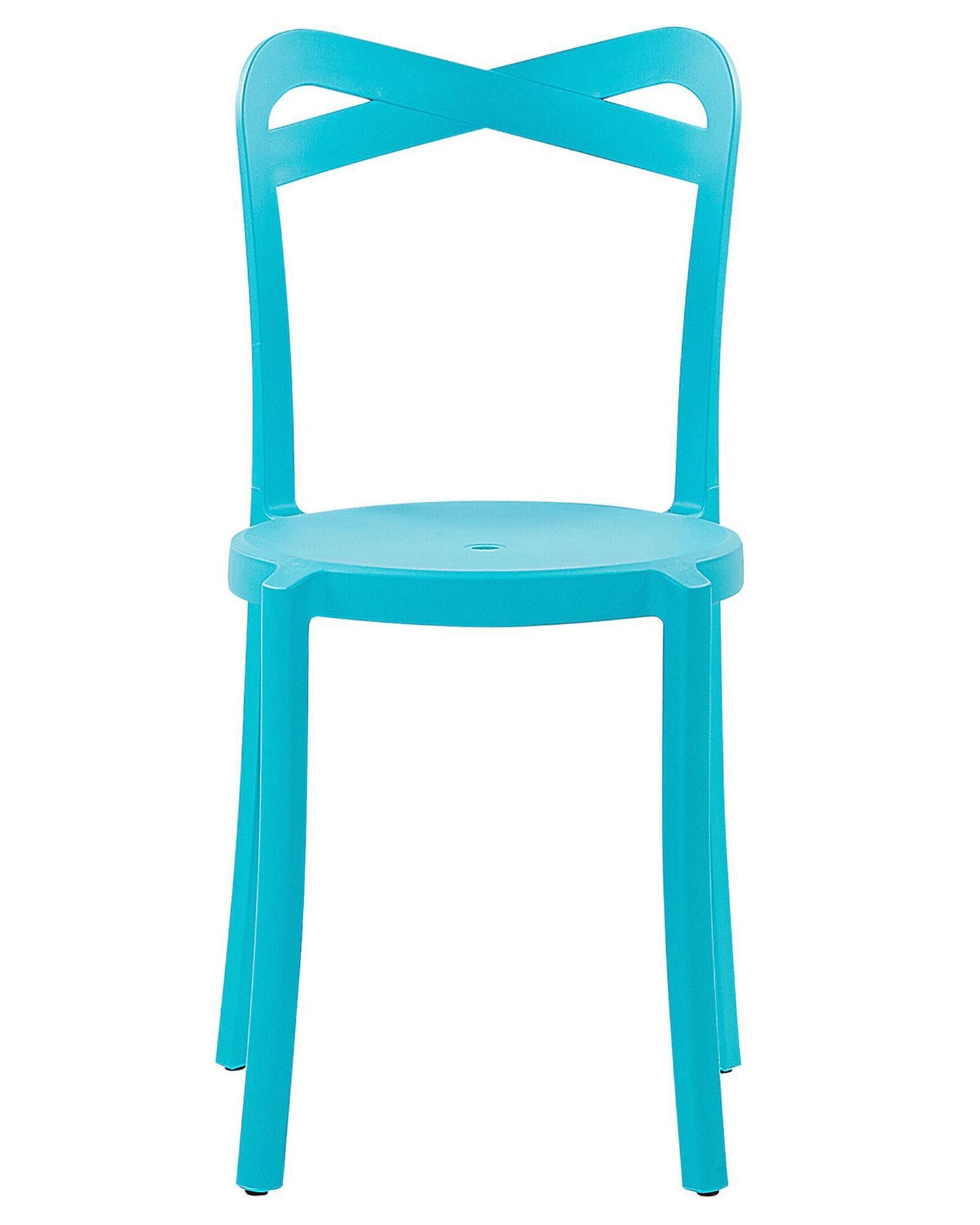 Set of 4 Garden Chairs CAMOGLI Turquoise