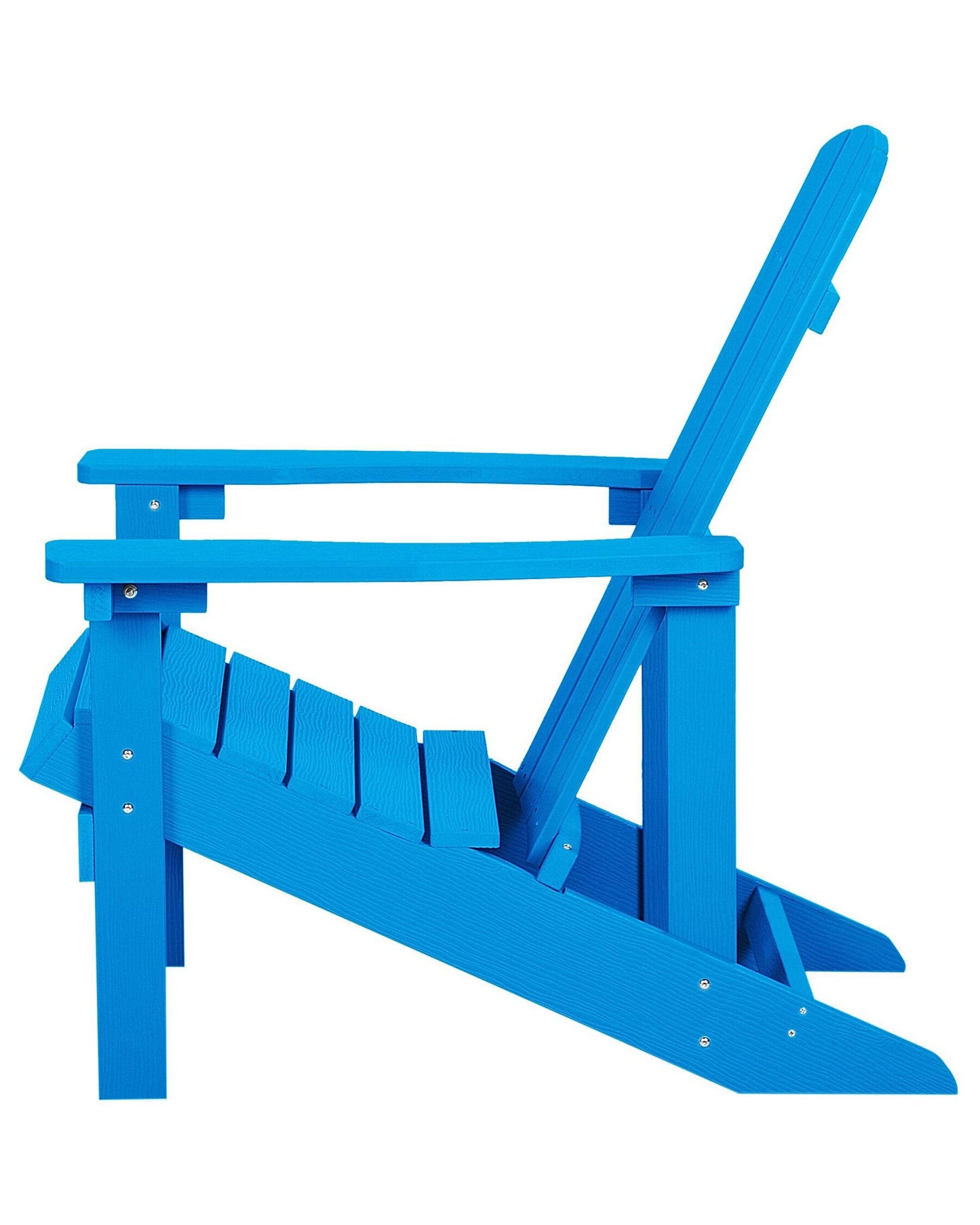 Garden Chair ADIRONDACK with Footstool Blue