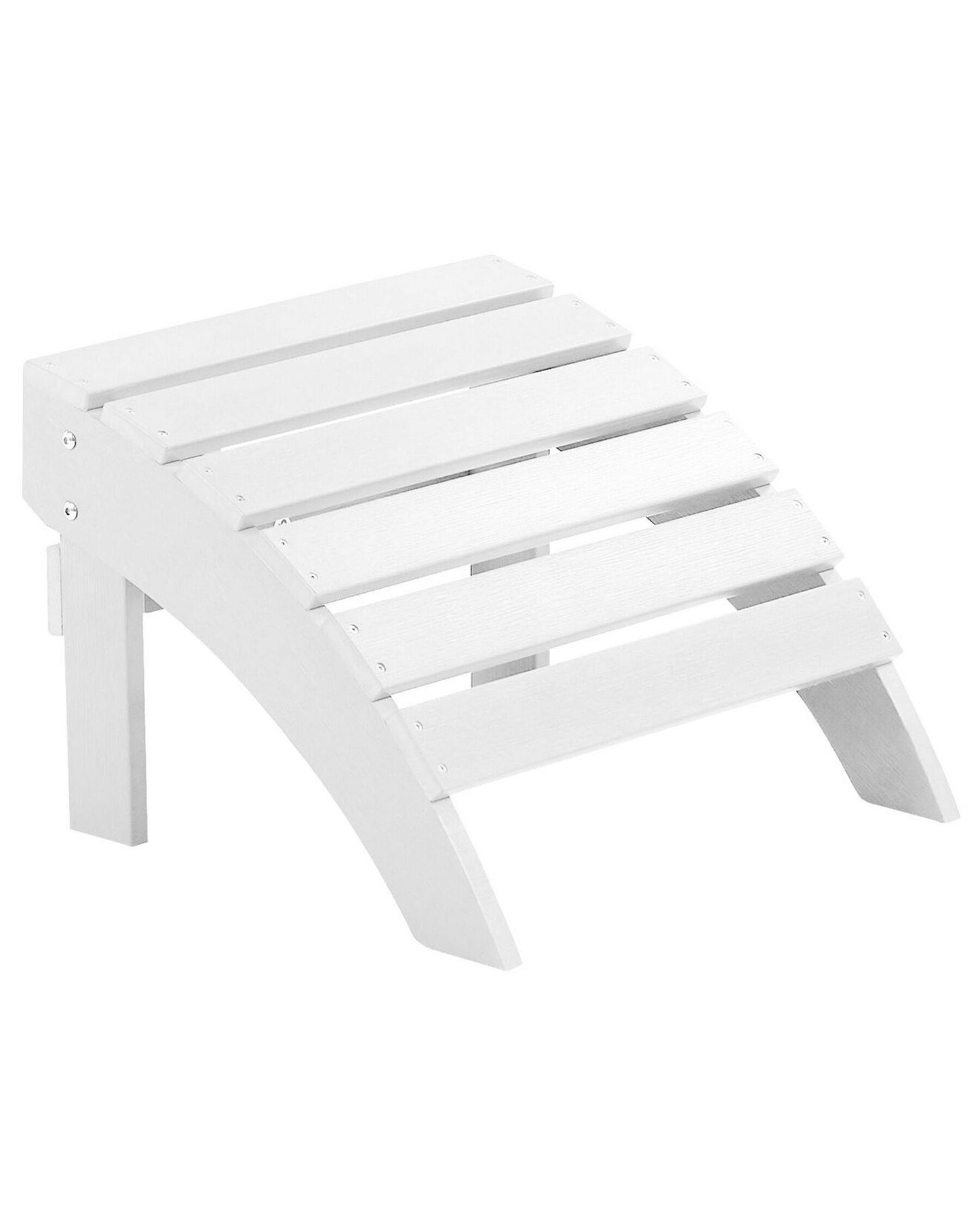 Garden Chair ADIRONDACK with Footstool White