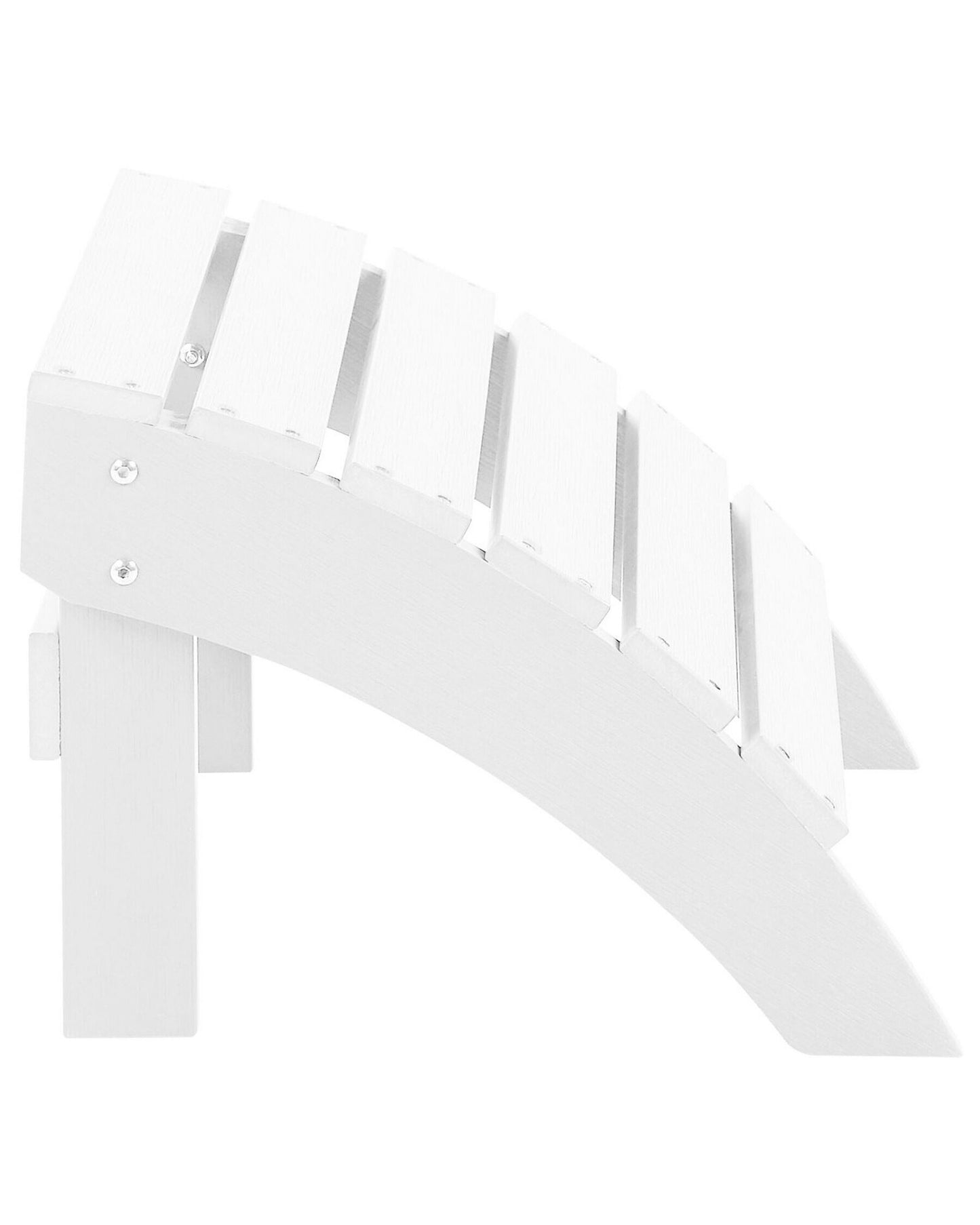 Garden Chair ADIRONDACK with Footstool White