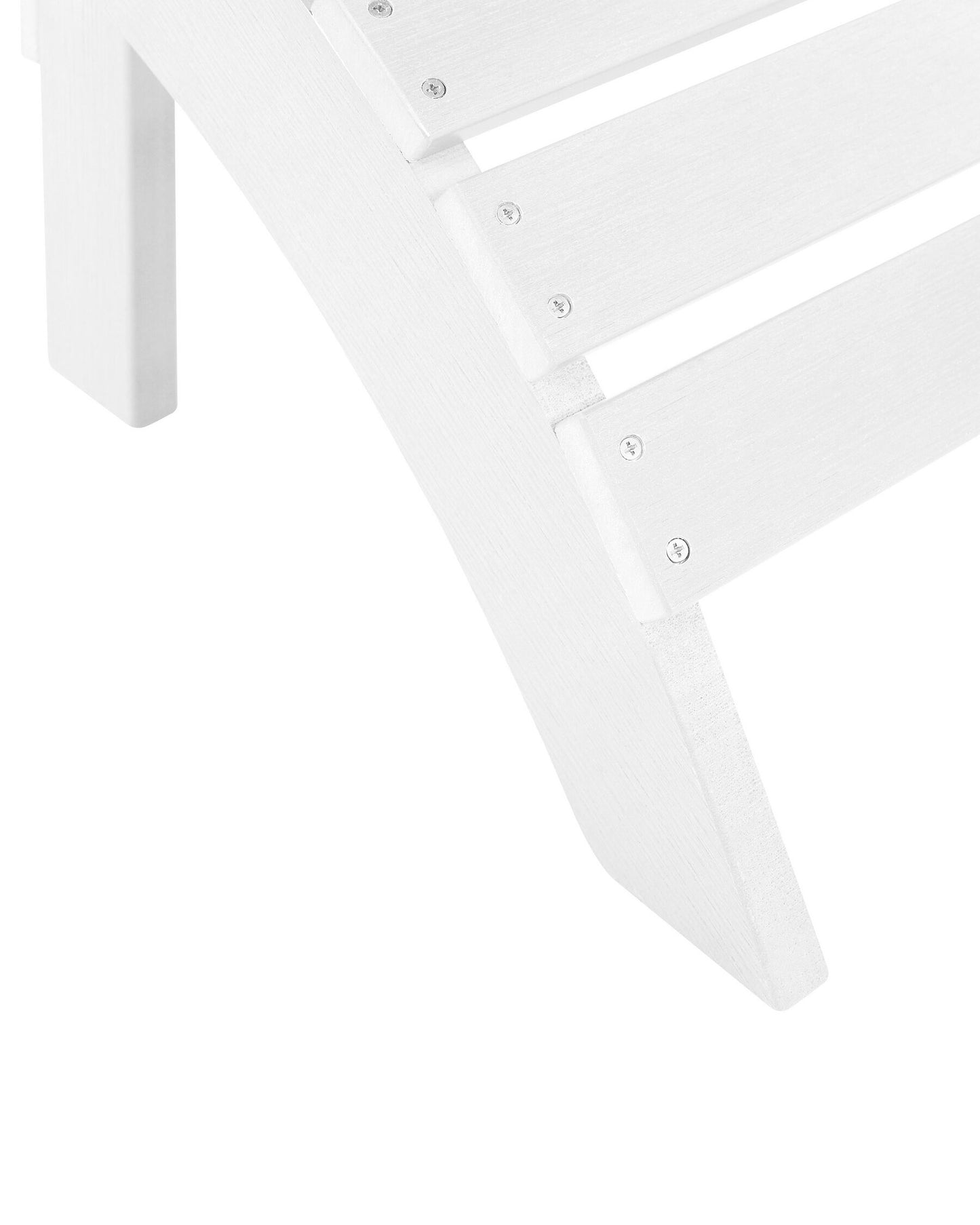 Garden Chair ADIRONDACK with Footstool White