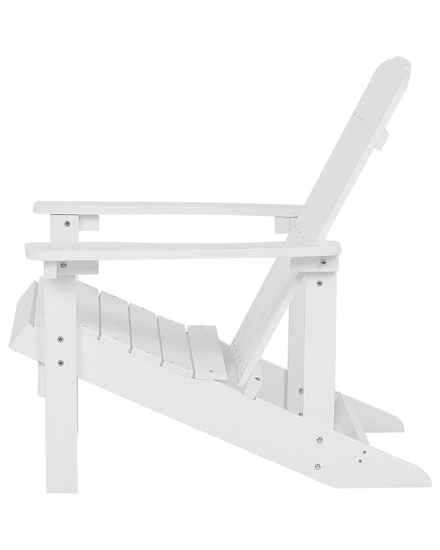 Garden Chair ADIRONDACK with Footstool White