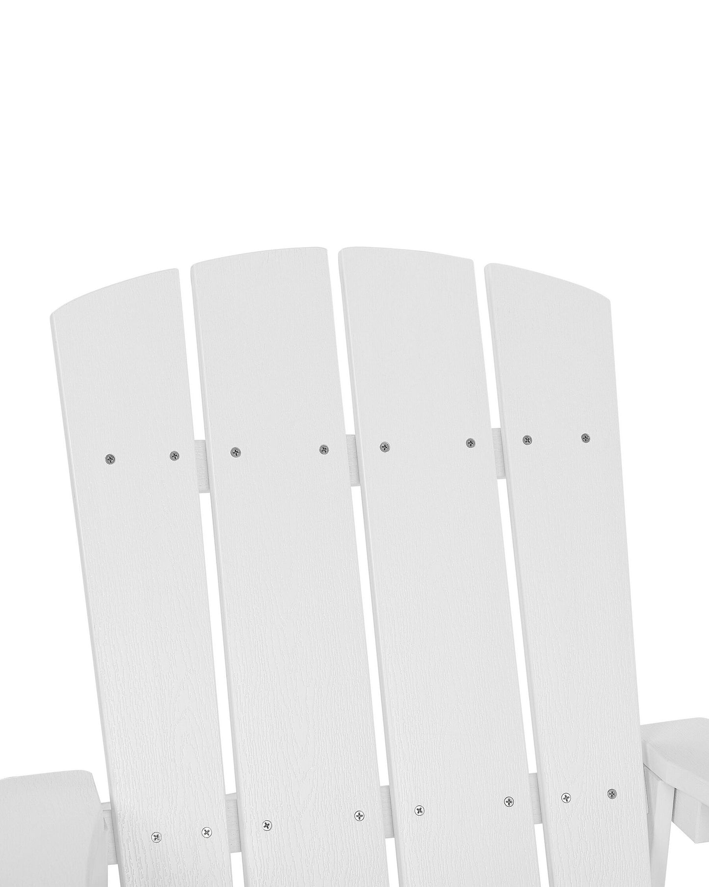 Garden Chair ADIRONDACK with Footstool White