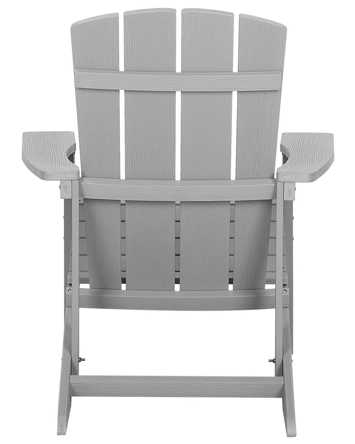 Garden Chair ADIRONDACK with Footstool Light Grey