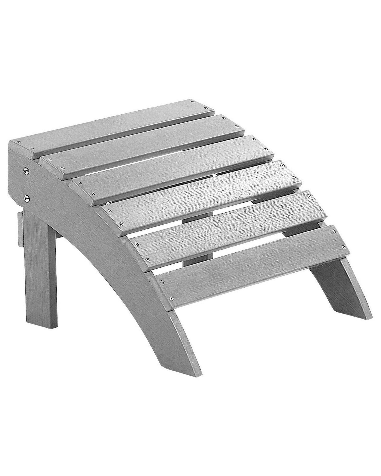 Garden Chair ADIRONDACK with Footstool Light Grey