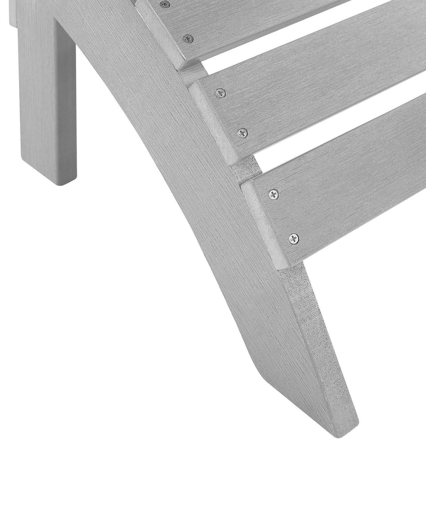 Garden Chair ADIRONDACK with Footstool Light Grey
