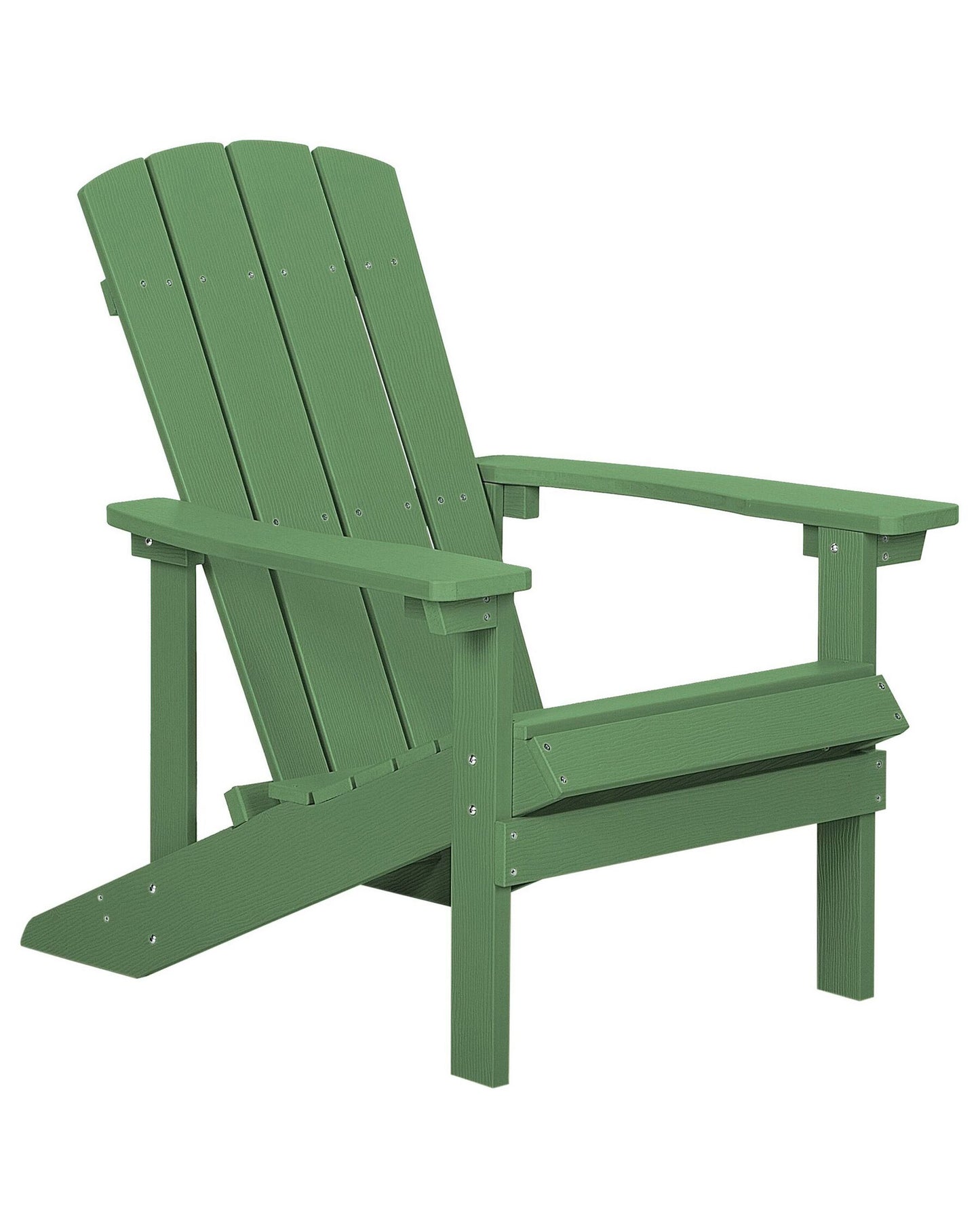 Garden Chair ADIRONDACK with Footstool Green