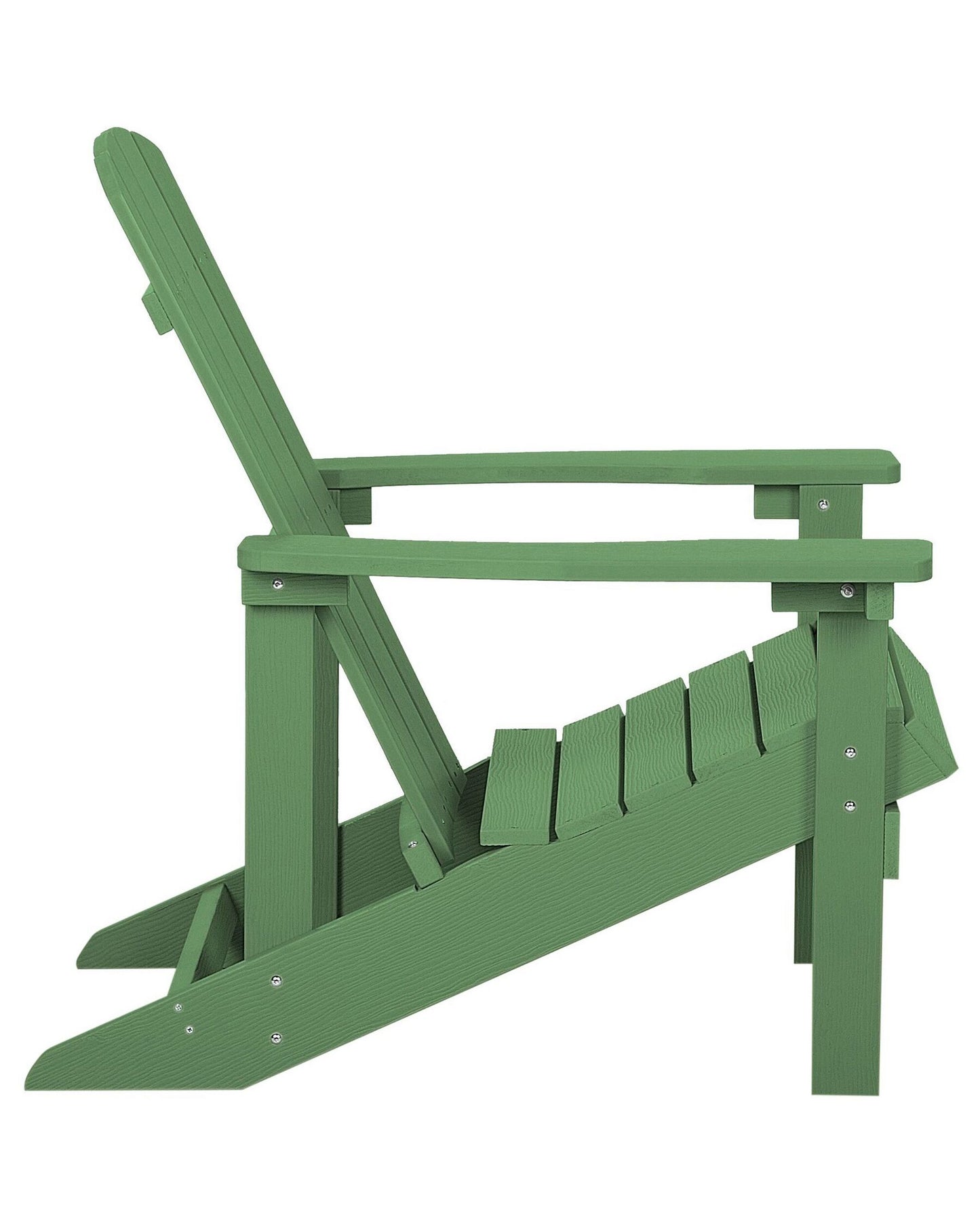 Garden Chair ADIRONDACK with Footstool Green