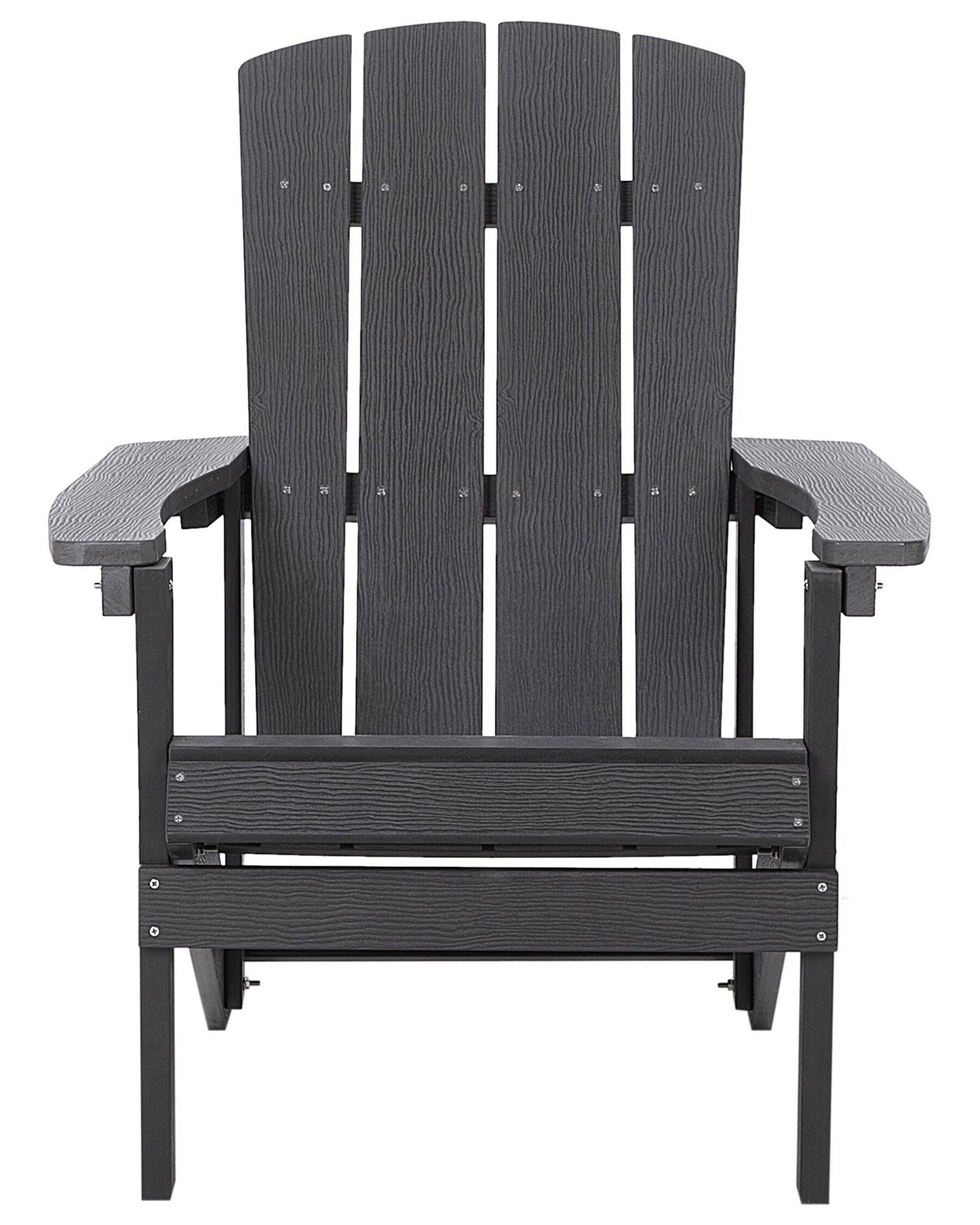 Garden Chair ADIRONDACK with Footstool Dark Grey