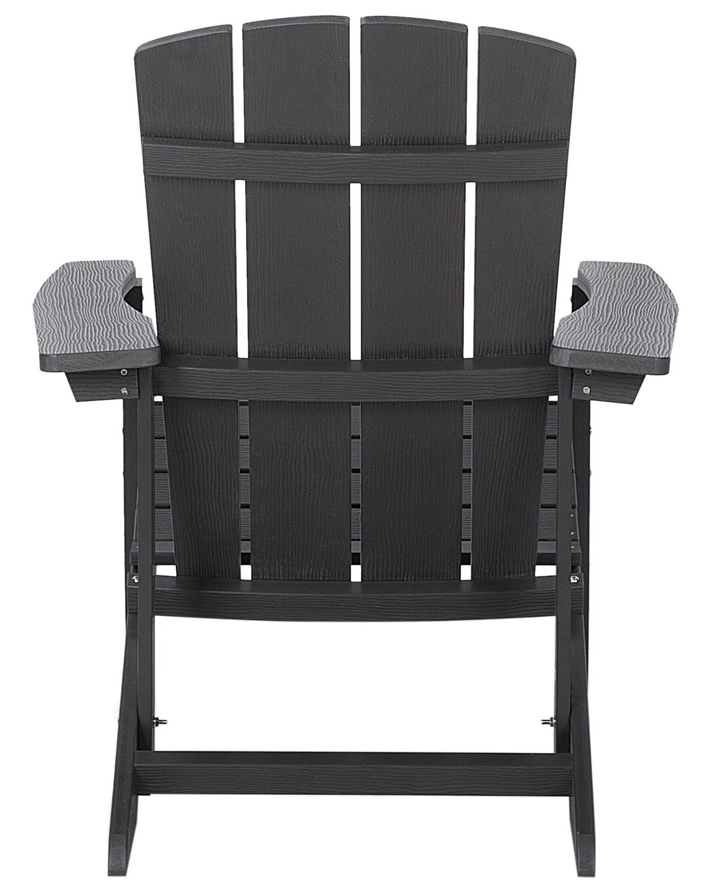 Garden Chair ADIRONDACK with Footstool Dark Grey