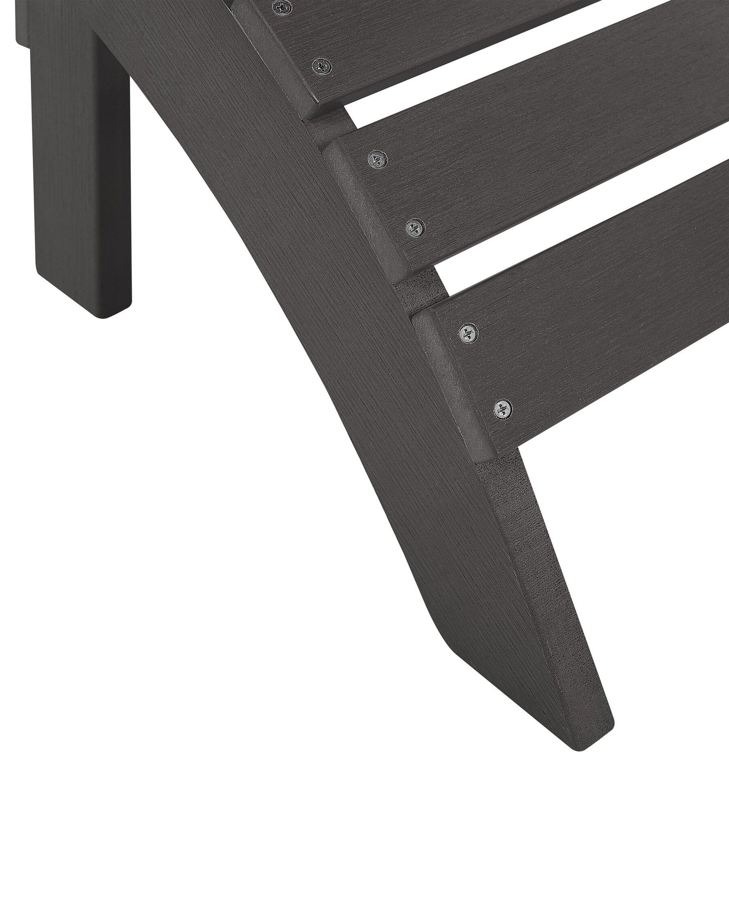 Garden Chair ADIRONDACK with Footstool Dark Grey