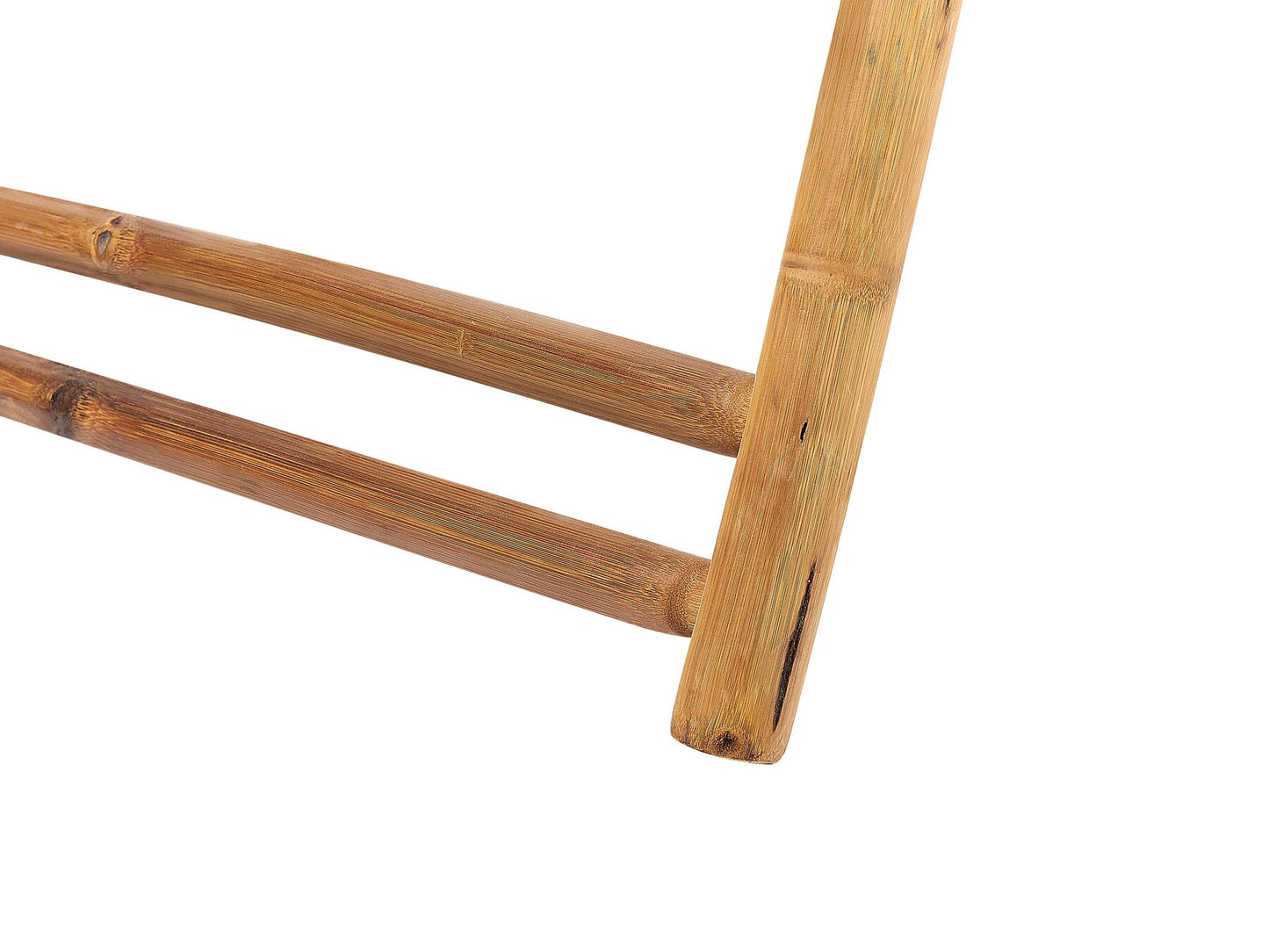 Set of 2 Folding Deck Chairs ATRANI Bamboo Wood Light Beige