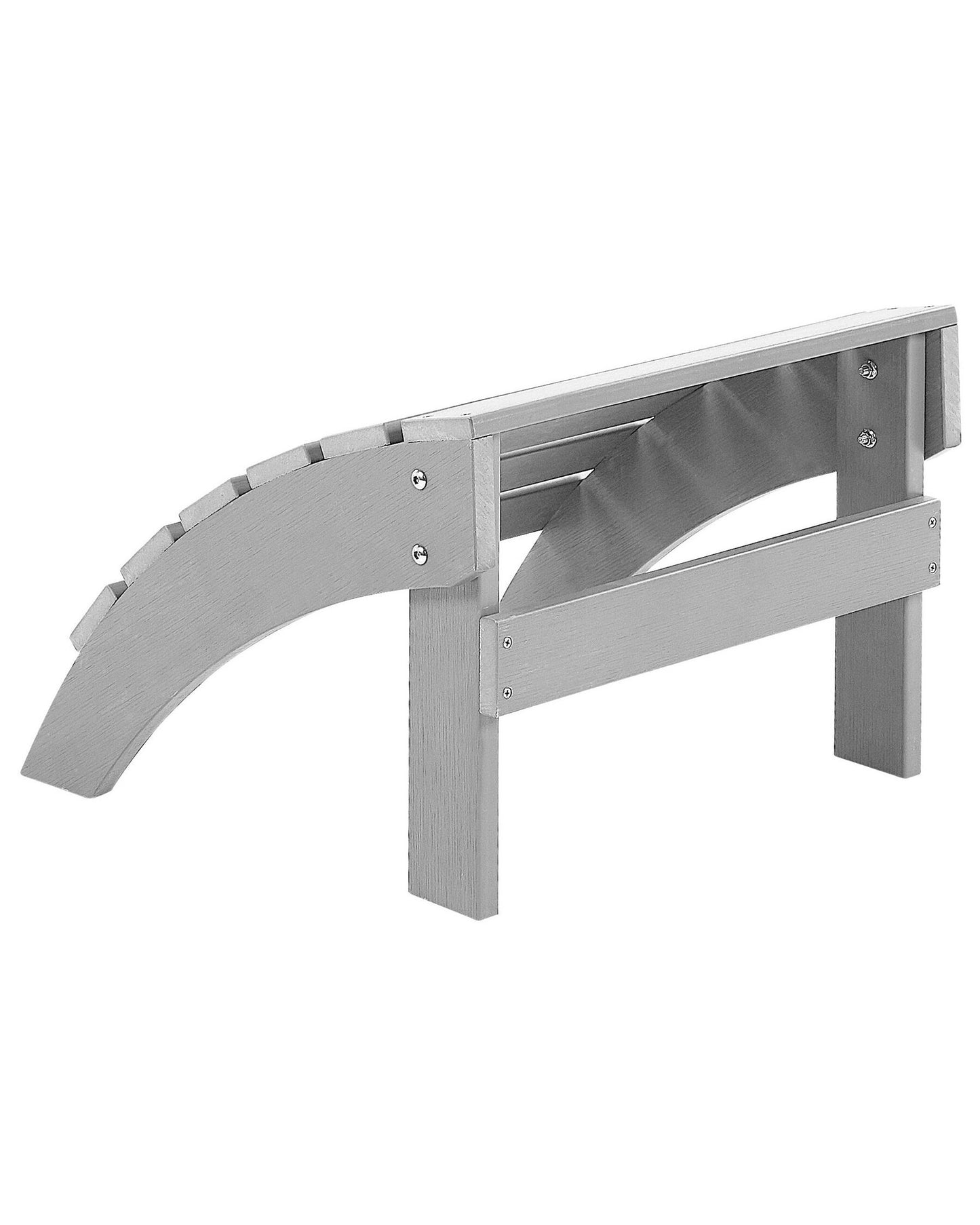 Garden Footstool ADIRONDACK Light Grey