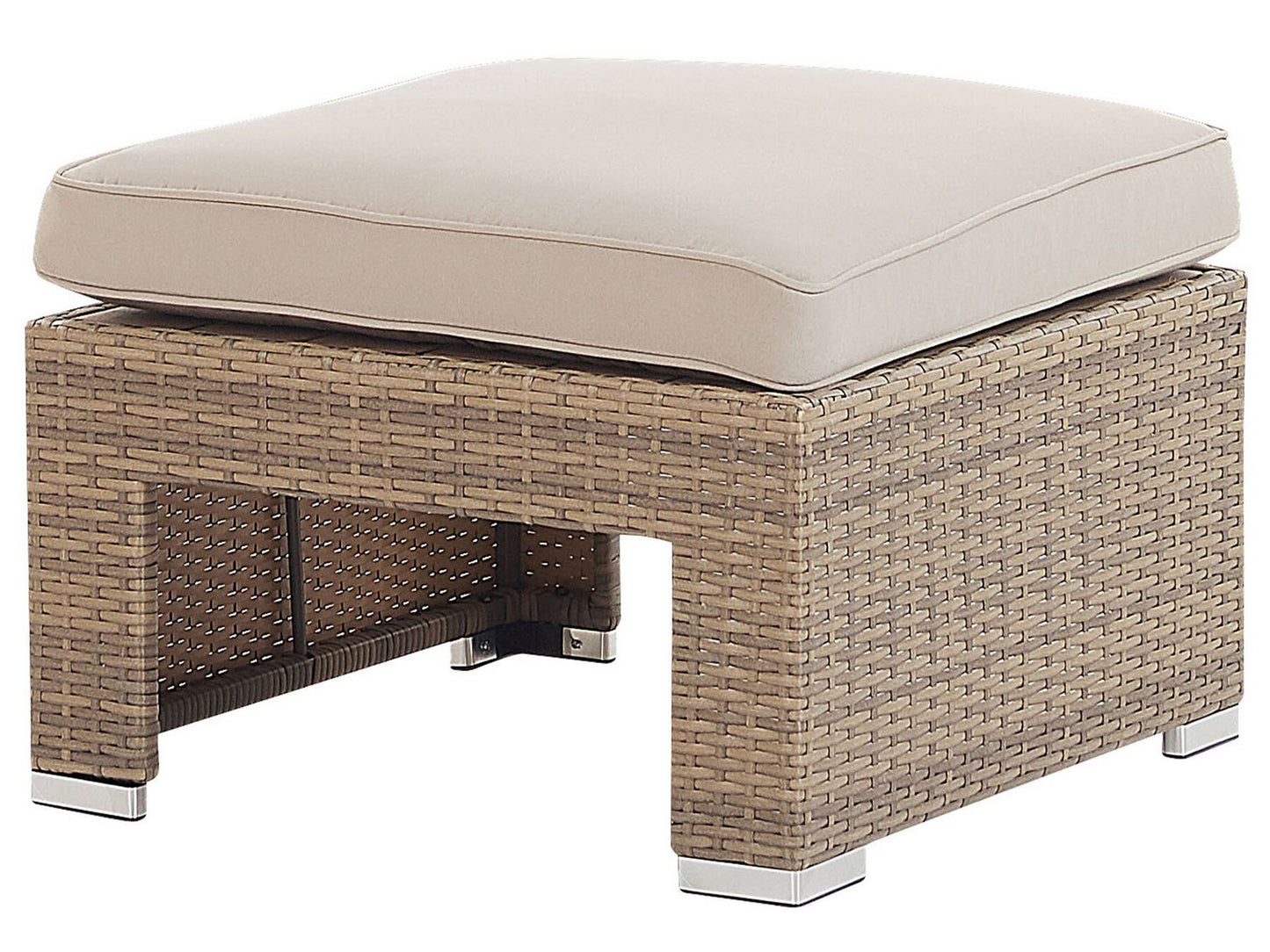 Garden Lounge Set with Table 5 Seater COCCOLIA Modular PE Rattan Beige