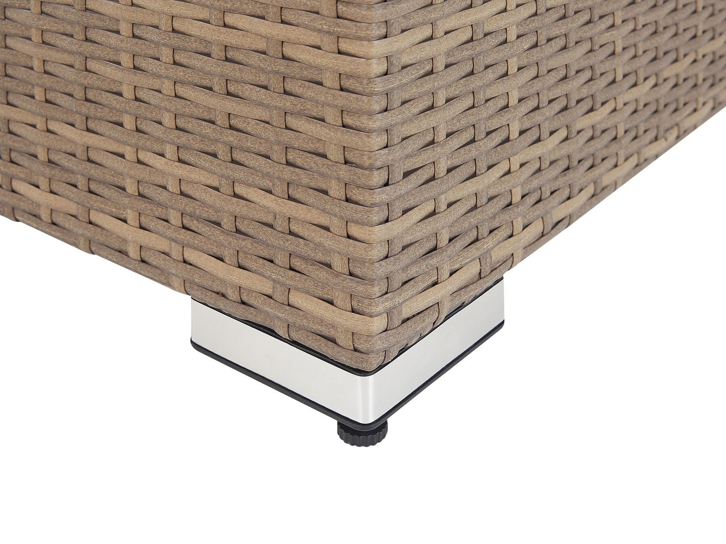 Garden Lounge Set with Table 5 Seater COCCOLIA Modular PE Rattan Beige