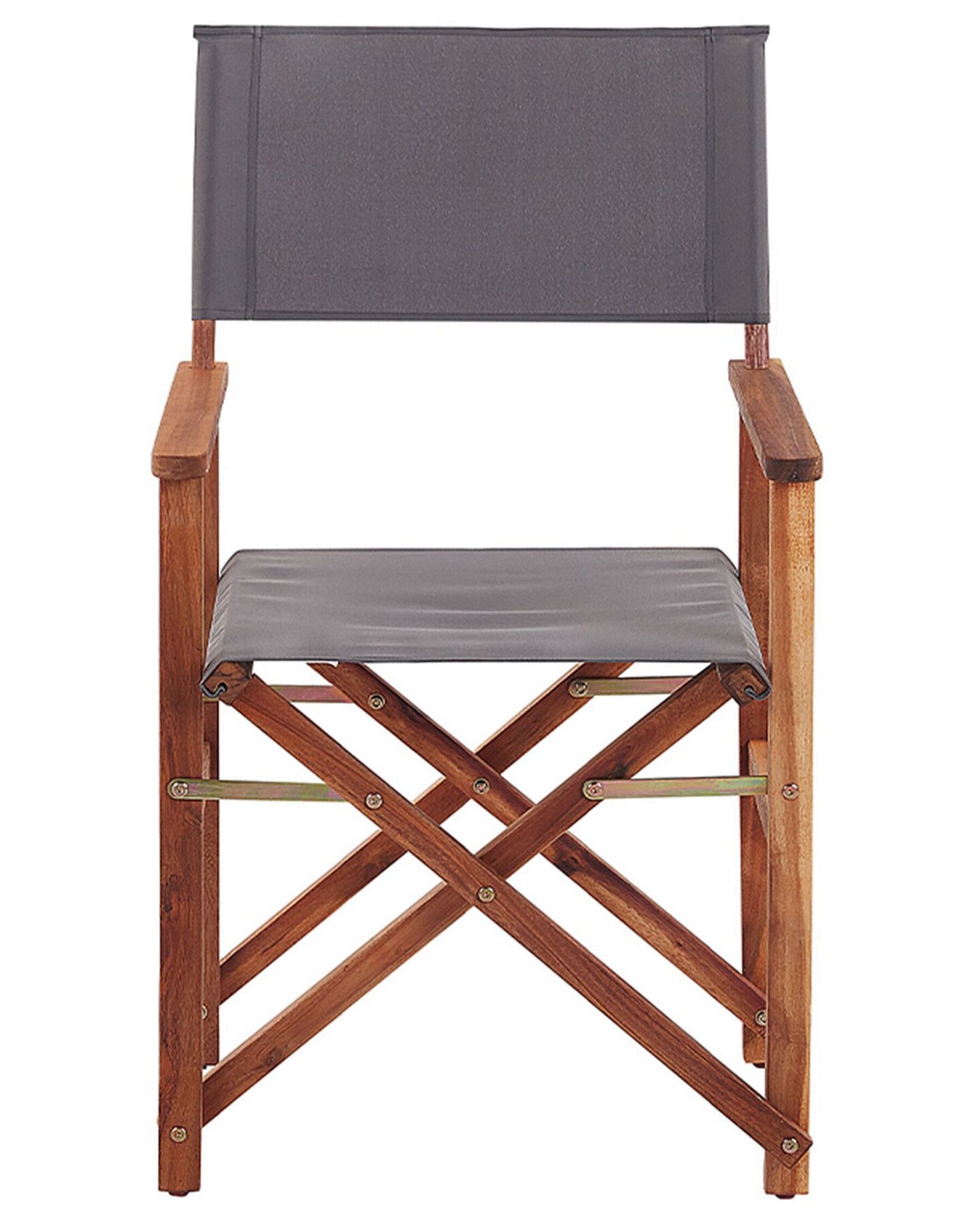 Set of 2 Garden Chairs CINE Acacia Wood Grey