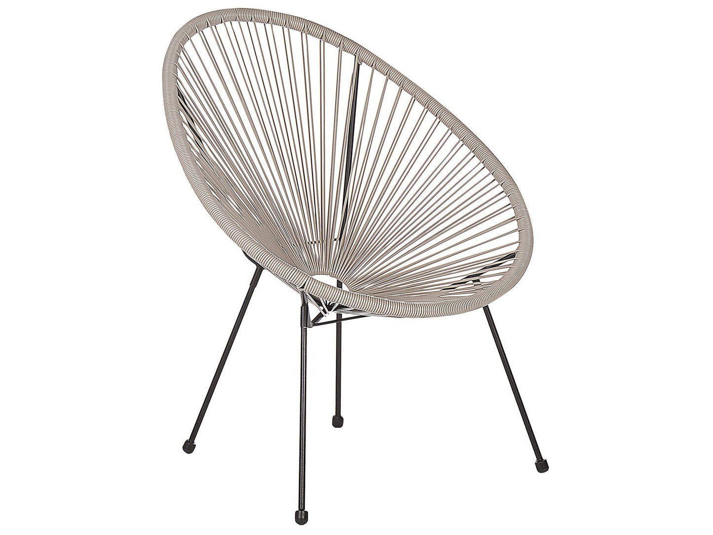 Bistro Set ACAPULCO II PE Rattan Light Grey