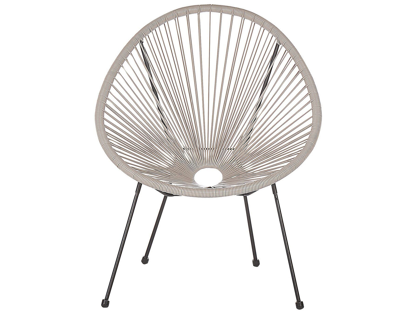 Bistro Set ACAPULCO II PE Rattan Light Grey