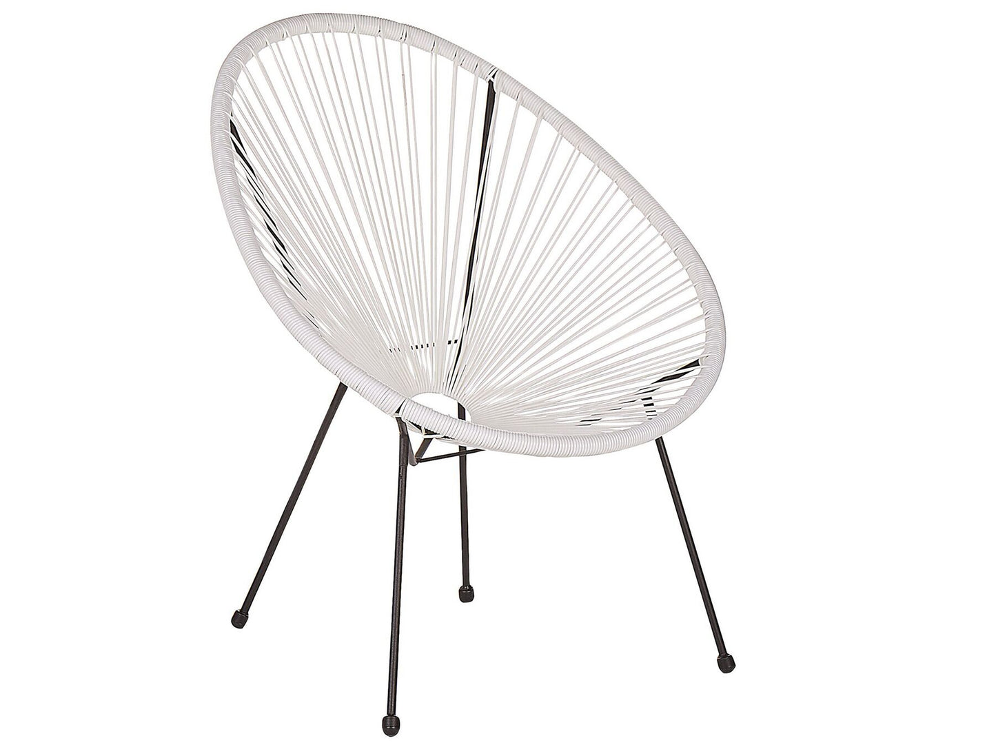 Bistro Set ACAPULCO II PE Rattan White