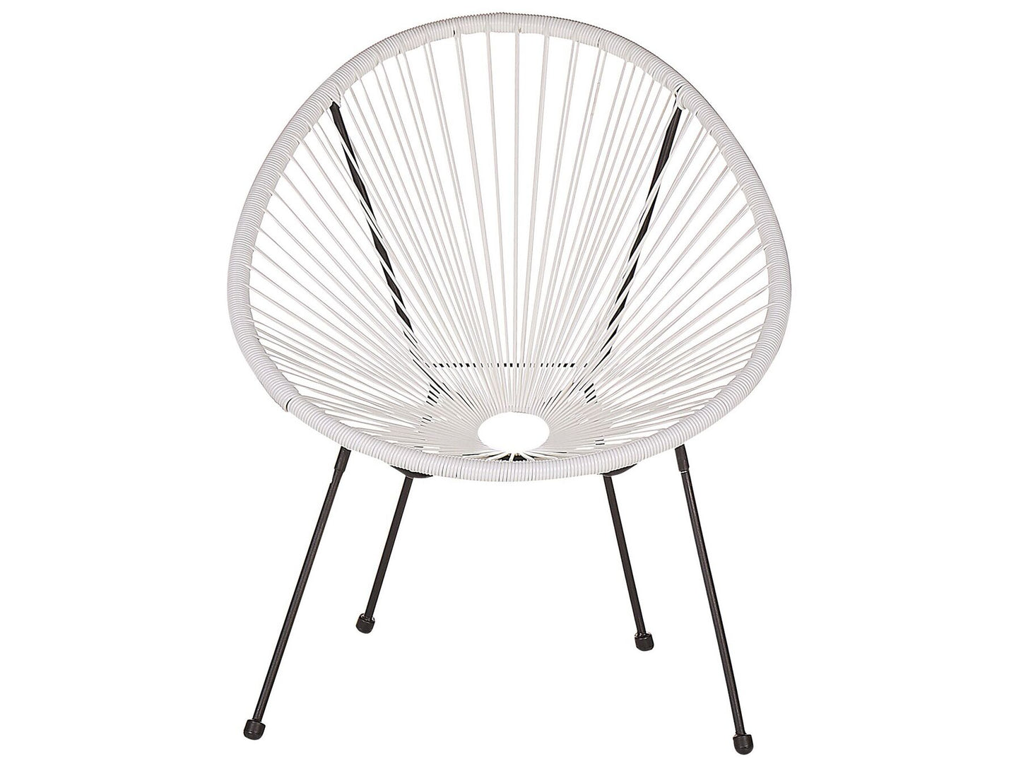 Bistro Set ACAPULCO II PE Rattan White