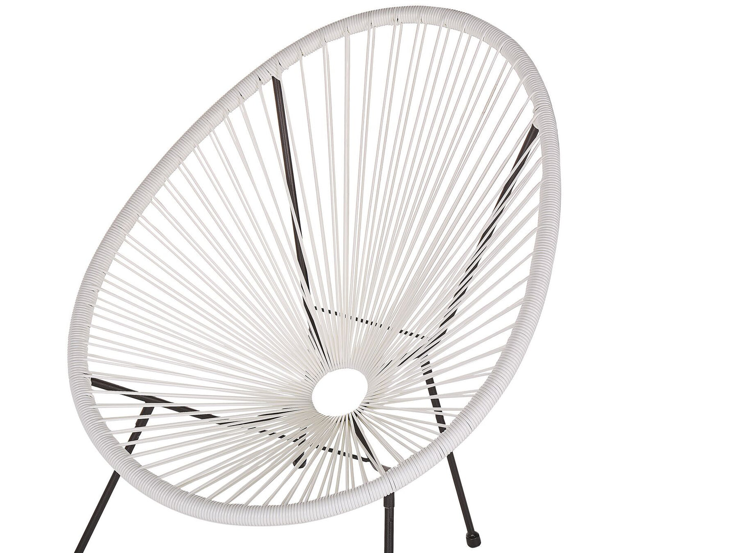 Bistro Set ACAPULCO II PE Rattan White