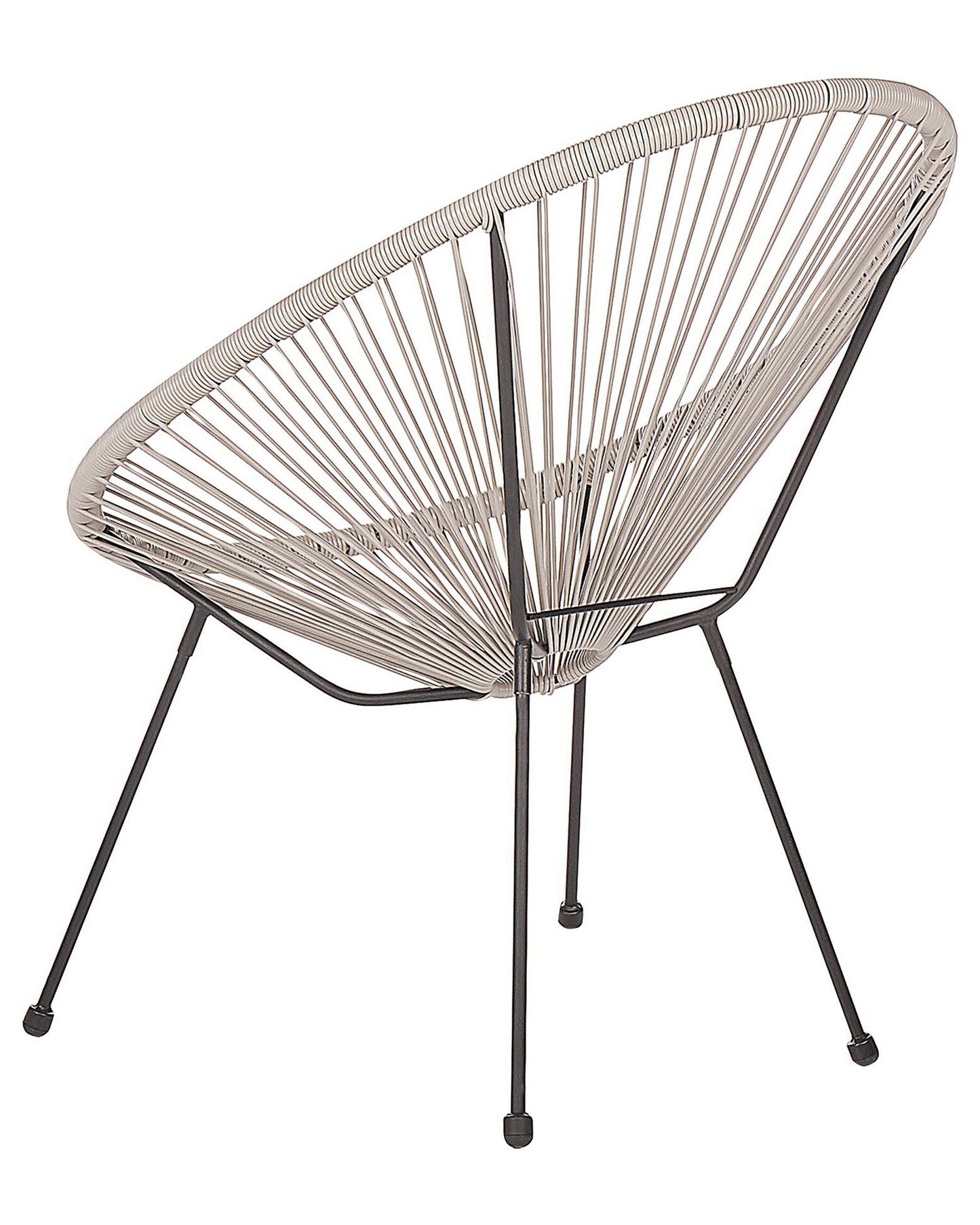 Garden Chair ACAPULCO II PE Rattan Light Grey