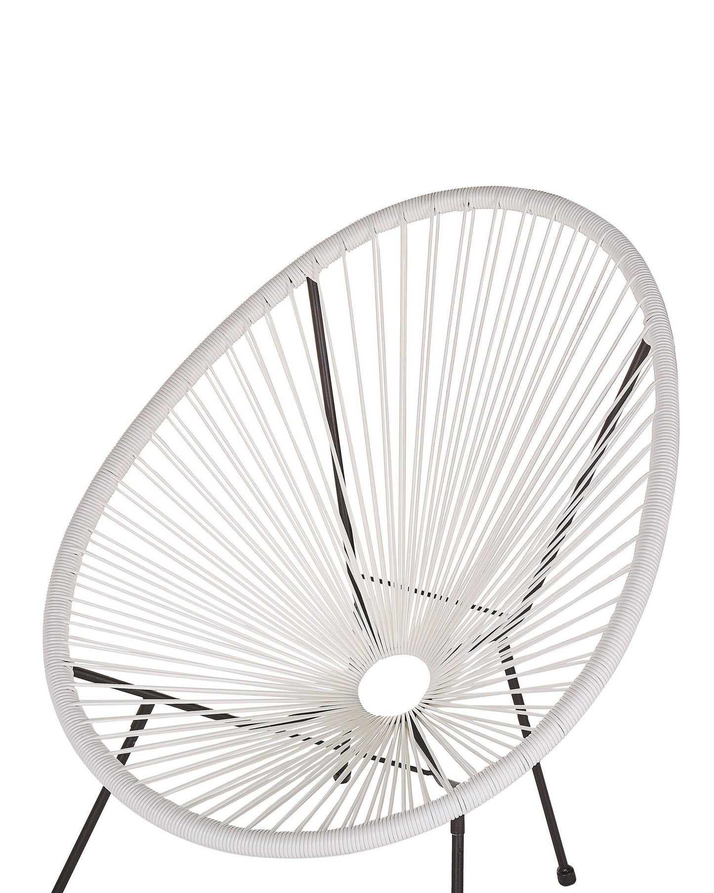 Set of 2 Garden Chairs ACAPULCO II PE Rattan White