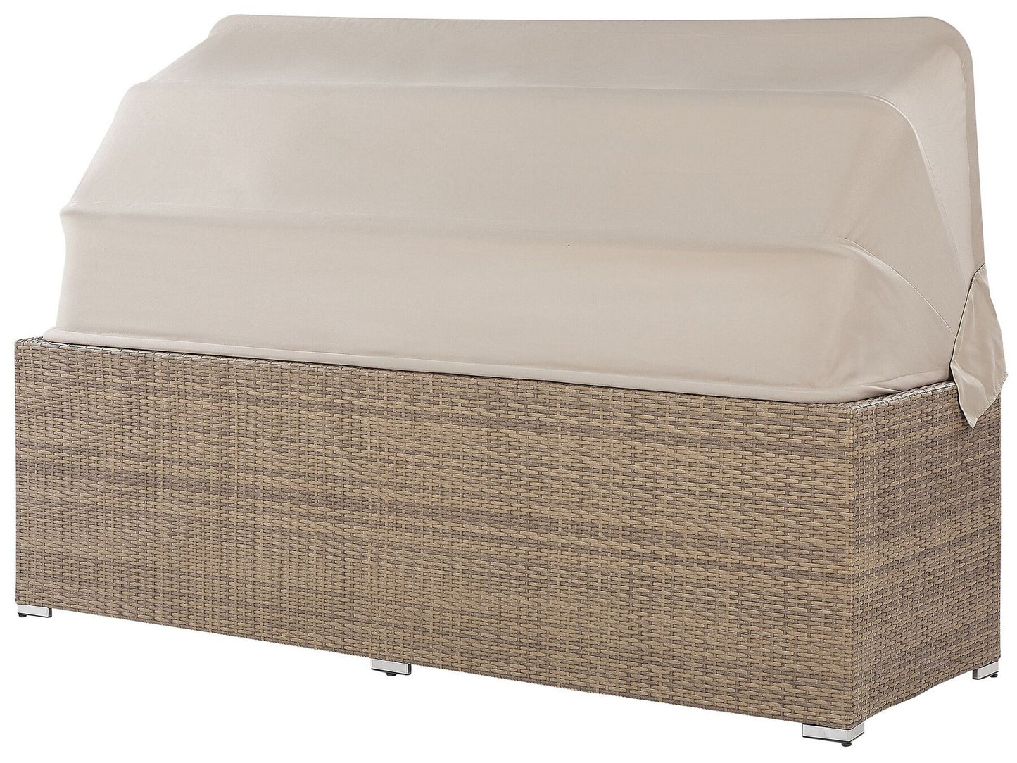 Garden Lounge Set with Table 5 Seater COCCOLIA Modular PE Rattan Beige