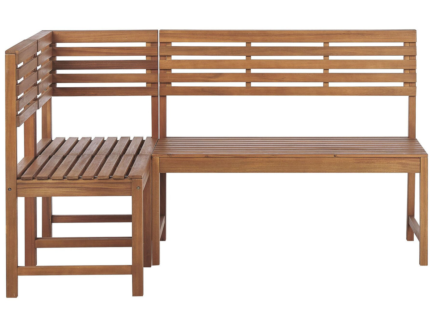 Balcony Dining Set 4 Seater TREIA Acacia Wood Brown