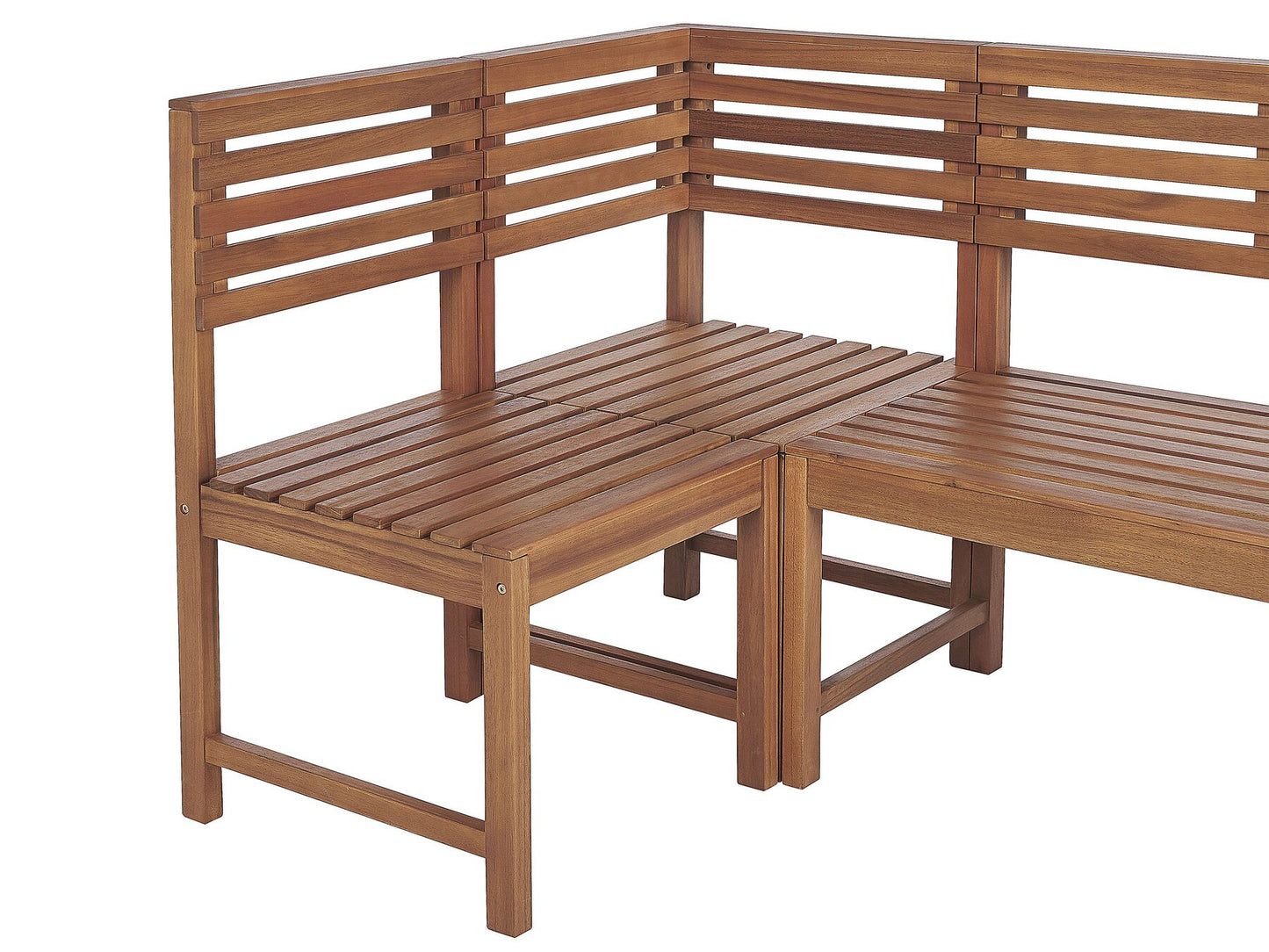 Balcony Dining Set 4 Seater TREIA Acacia Wood Brown