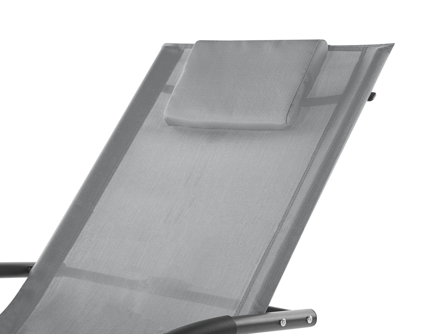 Steel Rocking Sun Lounger Light Grey CARANO II