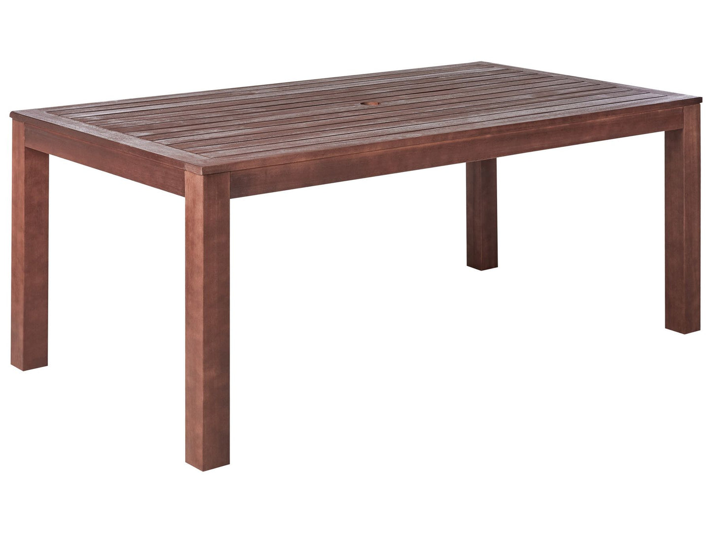 Garden Dining Set with Benches 6 Seater TUSCANIA Eucalyptus Wood Dark Brown
